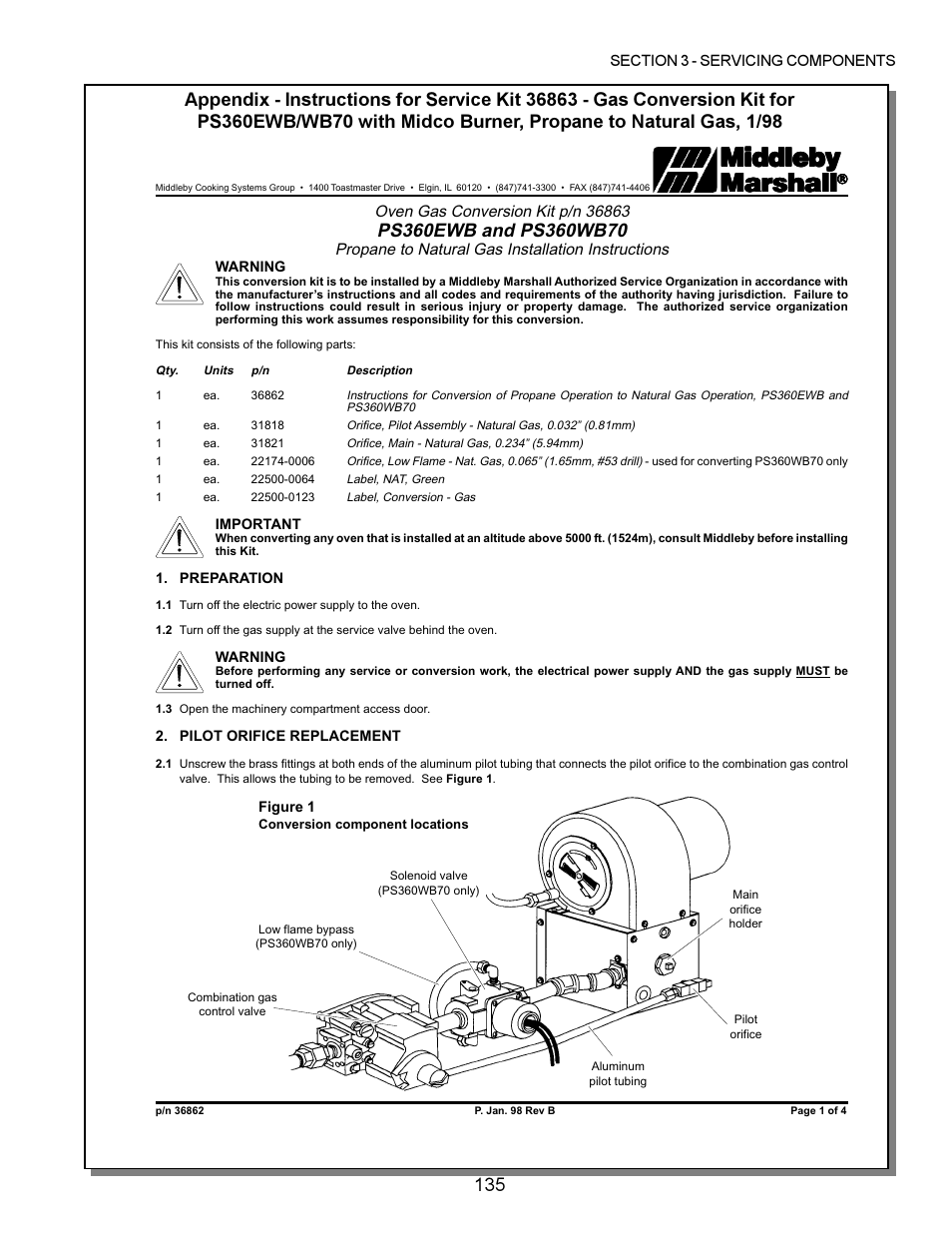 Marshall | Middleby Marshall PS200 series User Manual | Page 136 / 181