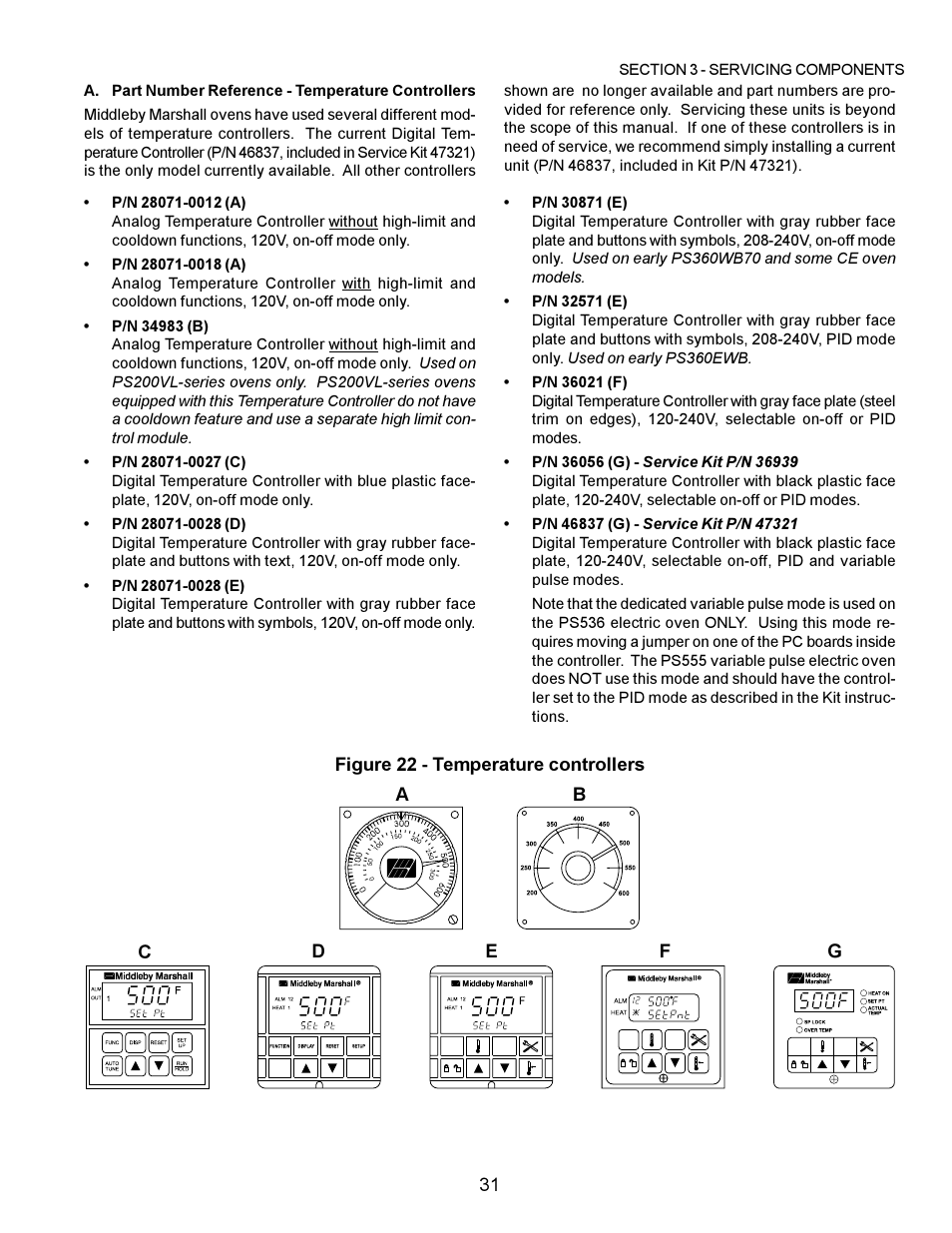 Middleby Marshall PS200 series User Manual | Page 32 / 181