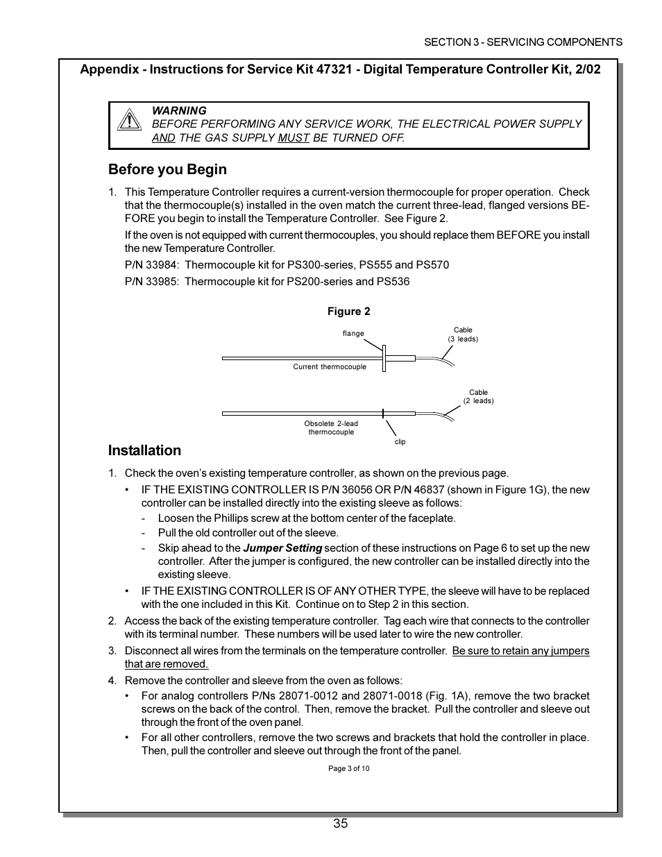 Before you begin, Installation | Middleby Marshall PS200 series User Manual | Page 36 / 181