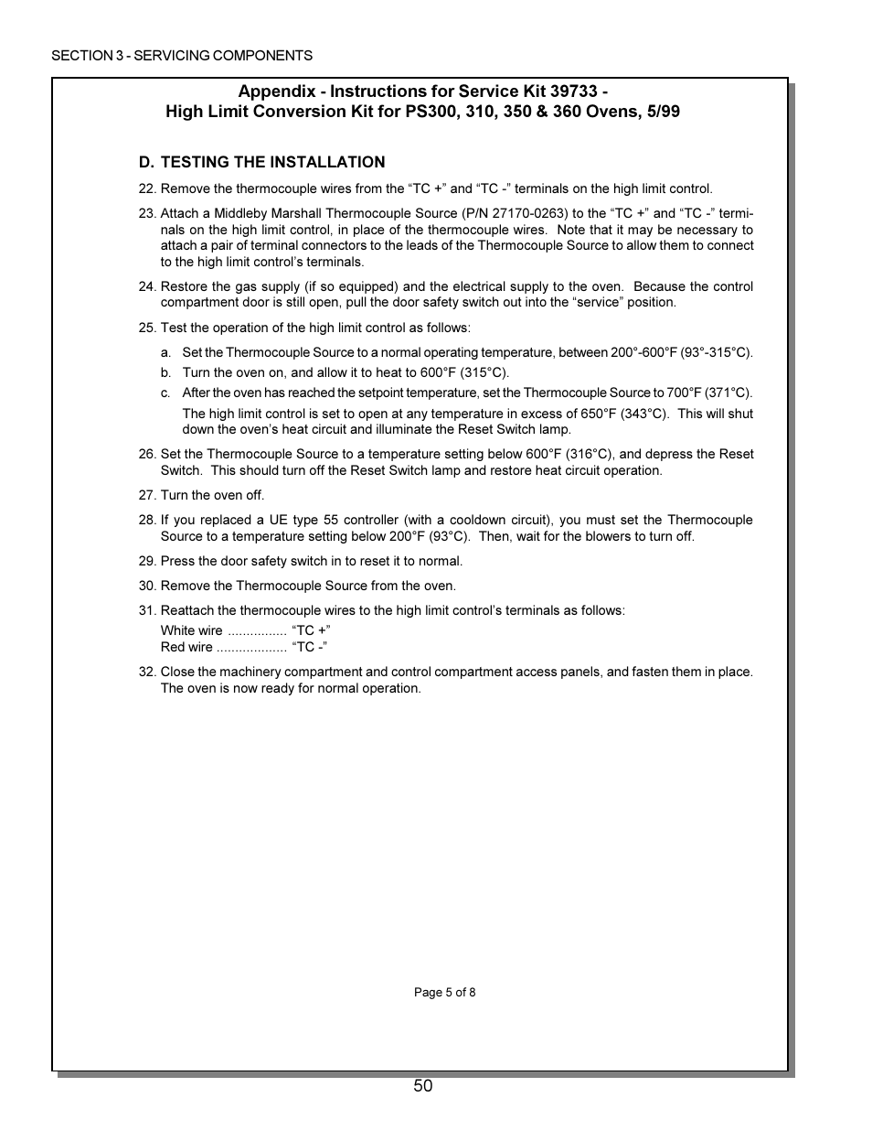 Middleby Marshall PS200 series User Manual | Page 51 / 181