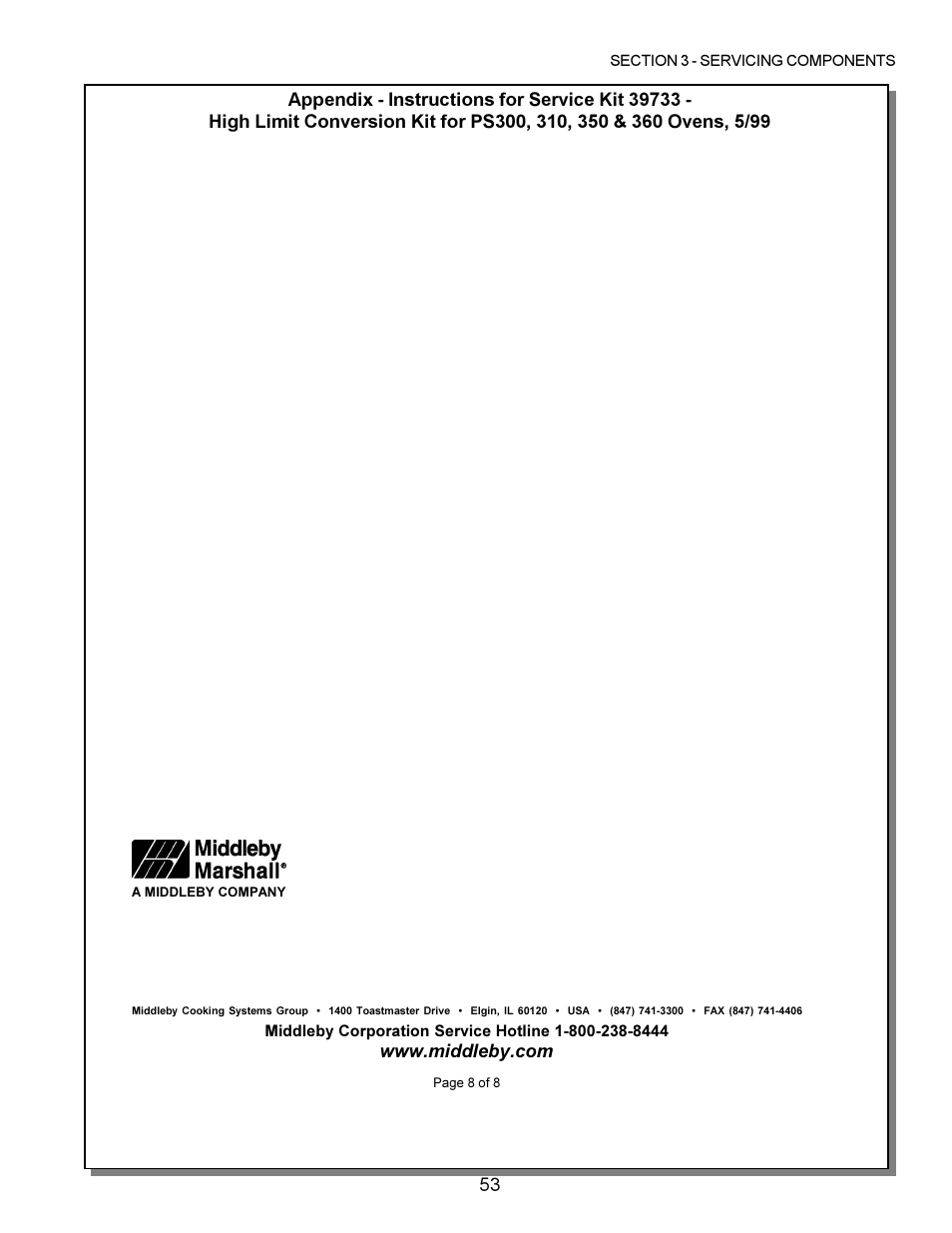 Middleby Marshall PS200 series User Manual | Page 54 / 181