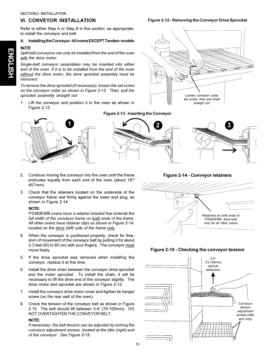 English | Middleby Marshall PS310 User Manual | Page 12 / 72