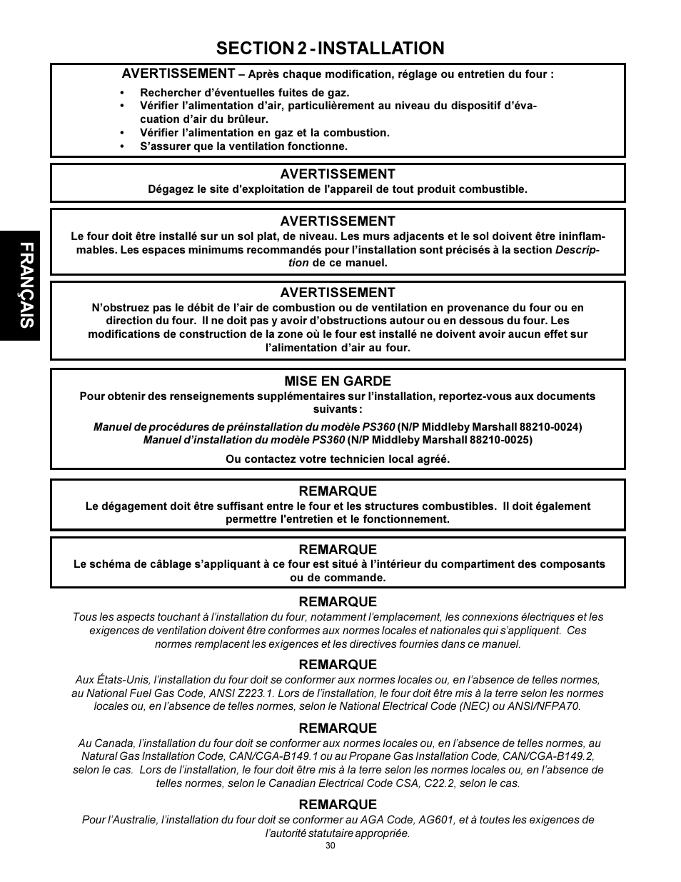 Middleby Marshall PS310 User Manual | Page 30 / 72