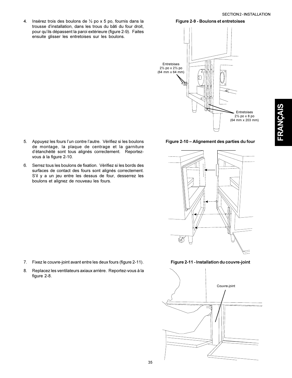 Français | Middleby Marshall PS310 User Manual | Page 35 / 72