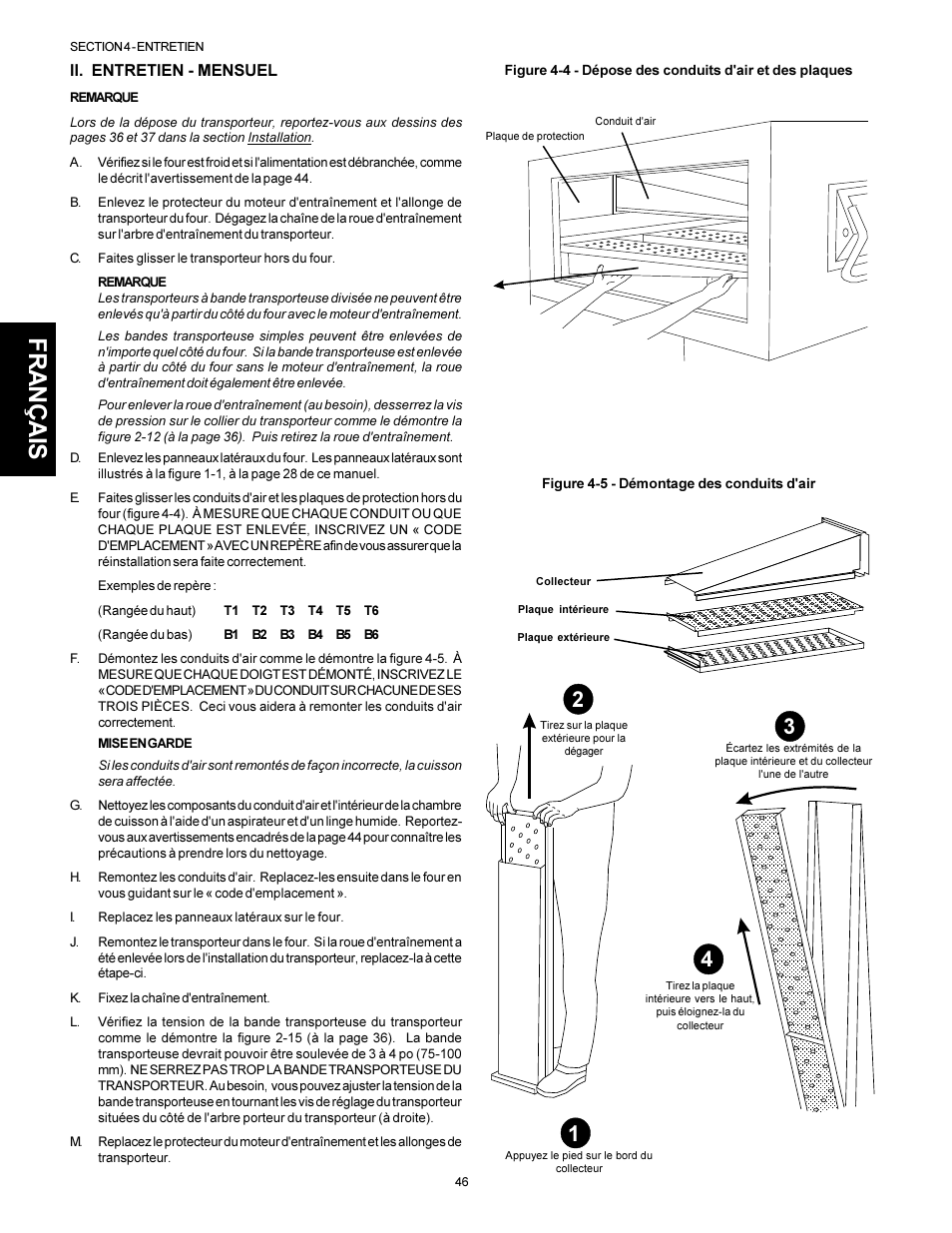 Français | Middleby Marshall PS310 User Manual | Page 46 / 72