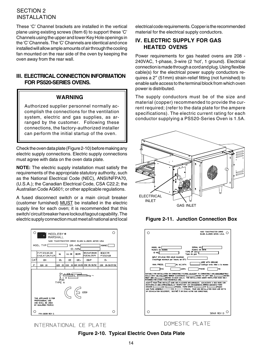 Middleby Marshall PS520G User Manual | Page 18 / 48