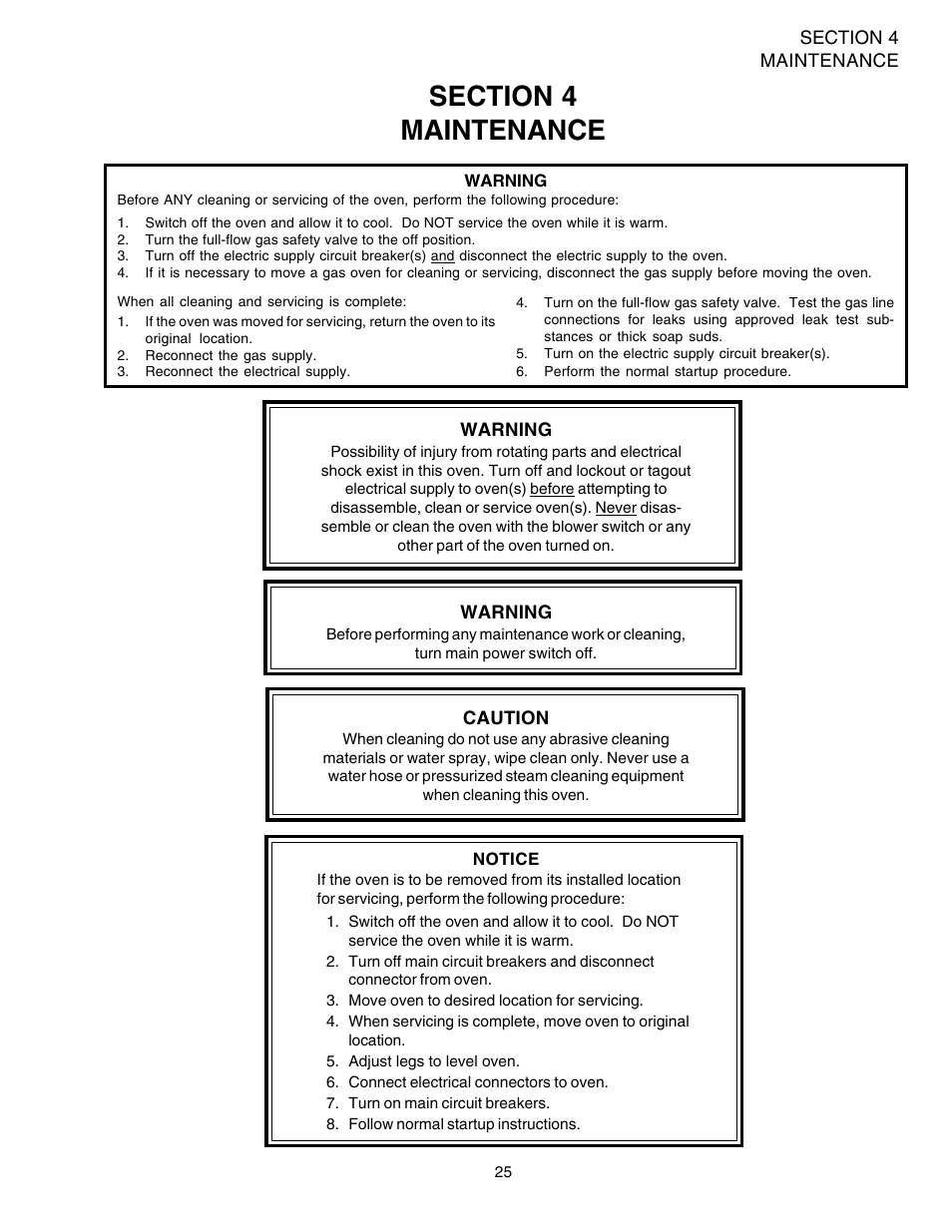 Middleby Marshall PS520G User Manual | Page 29 / 48