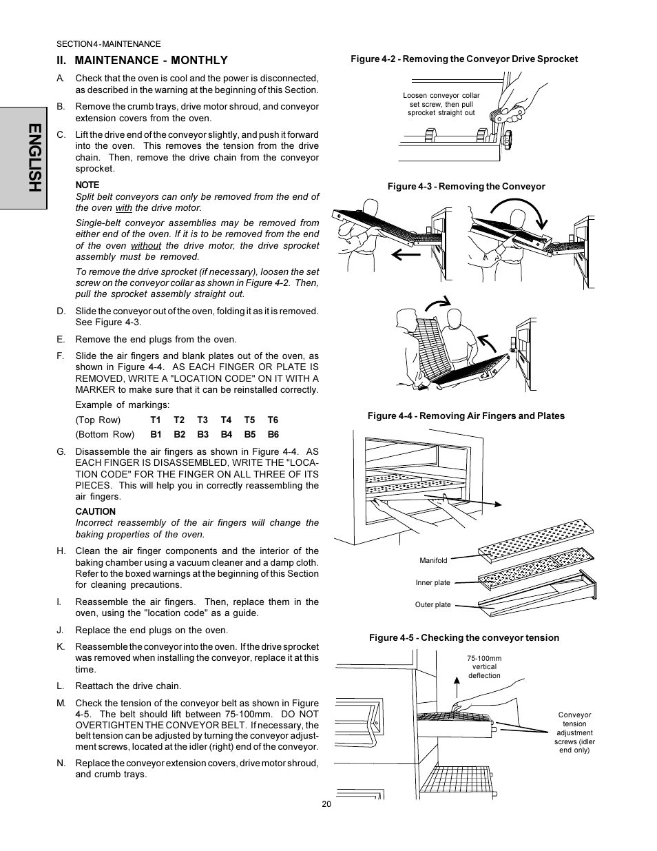 English | Middleby Marshall PS360WB-U User Manual | Page 20 / 48
