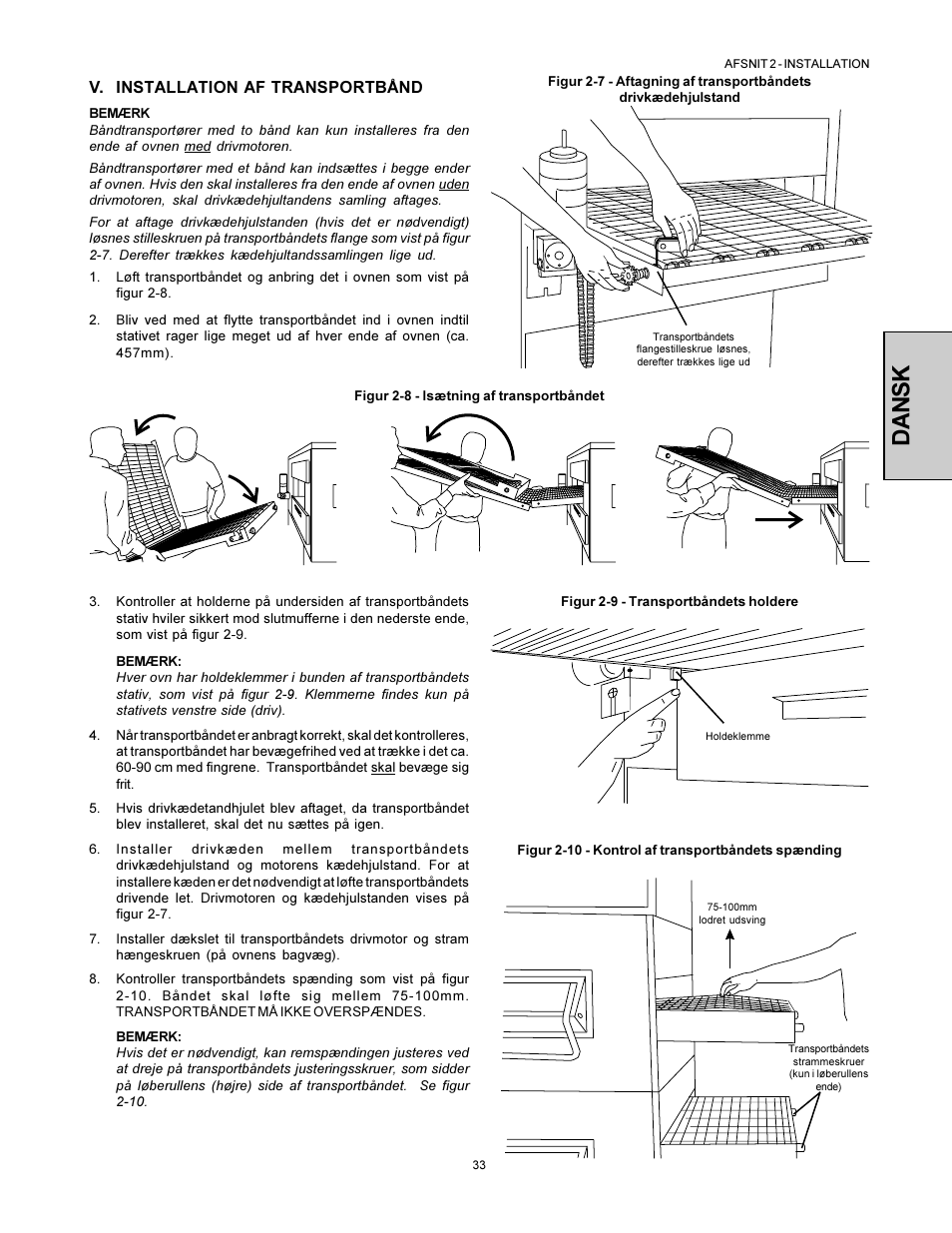 Dansk | Middleby Marshall PS360WB-U User Manual | Page 33 / 48