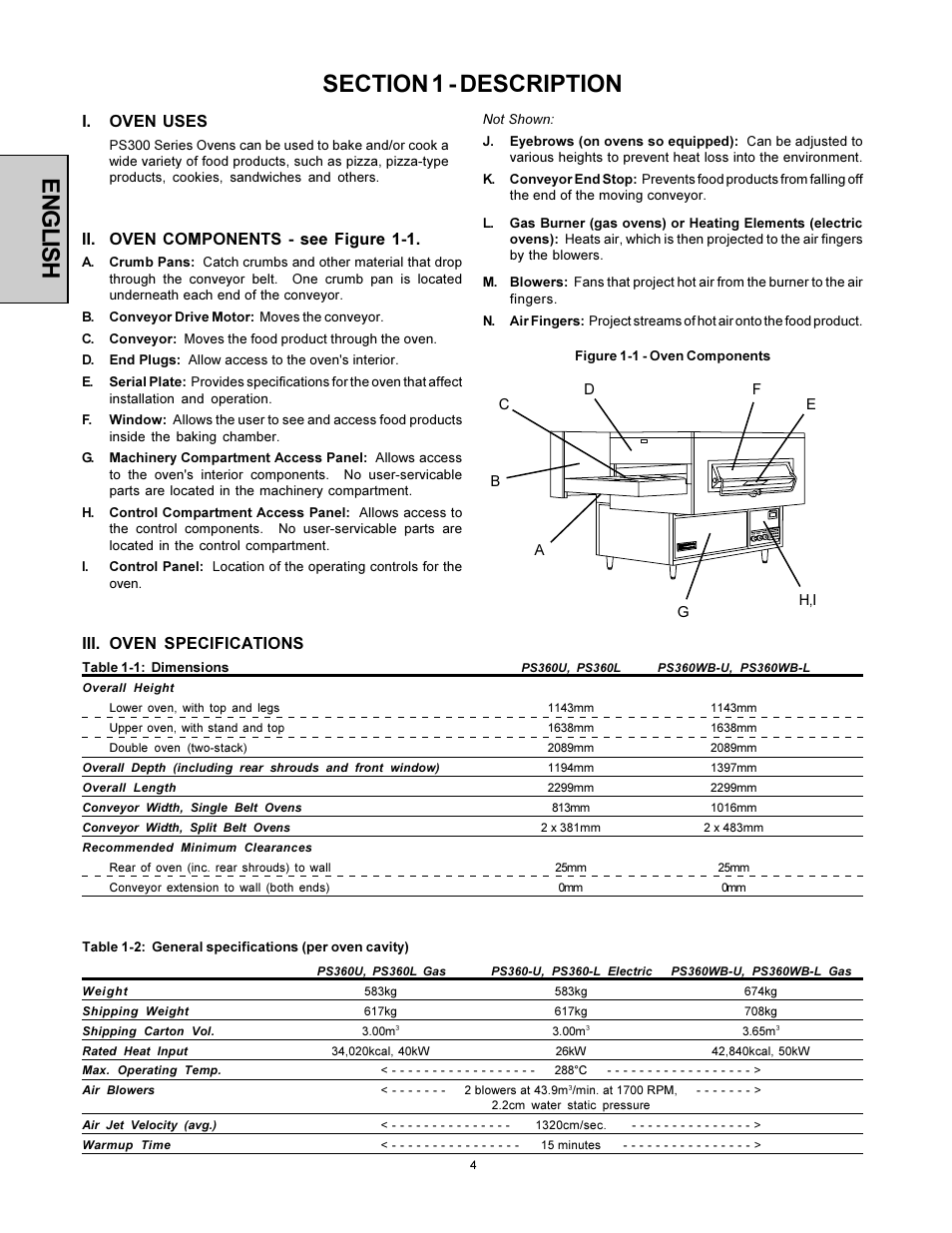 Middleby Marshall PS360WB-U User Manual | Page 4 / 48