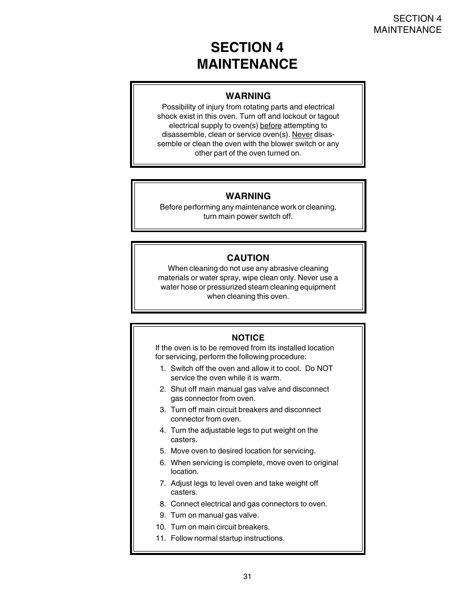 Middleby Marshall PS540 User Manual | Page 35 / 76