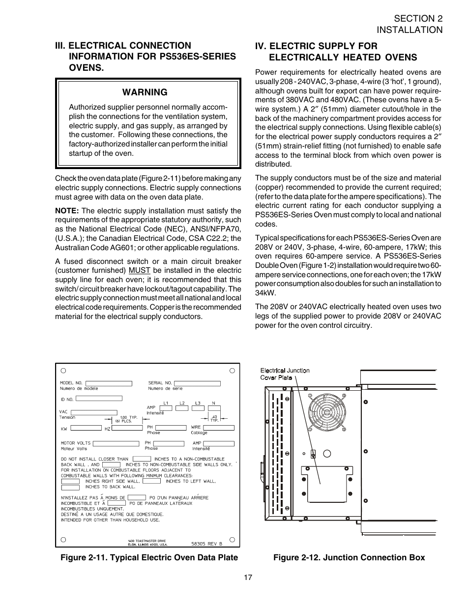 Middleby Marshall Electric Ovens PS536-Series User Manual | Page 21 / 68