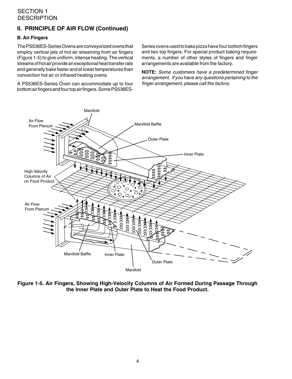 Ii. principle of air flow (continued) | Middleby Marshall Electric Ovens PS536-Series User Manual | Page 8 / 68