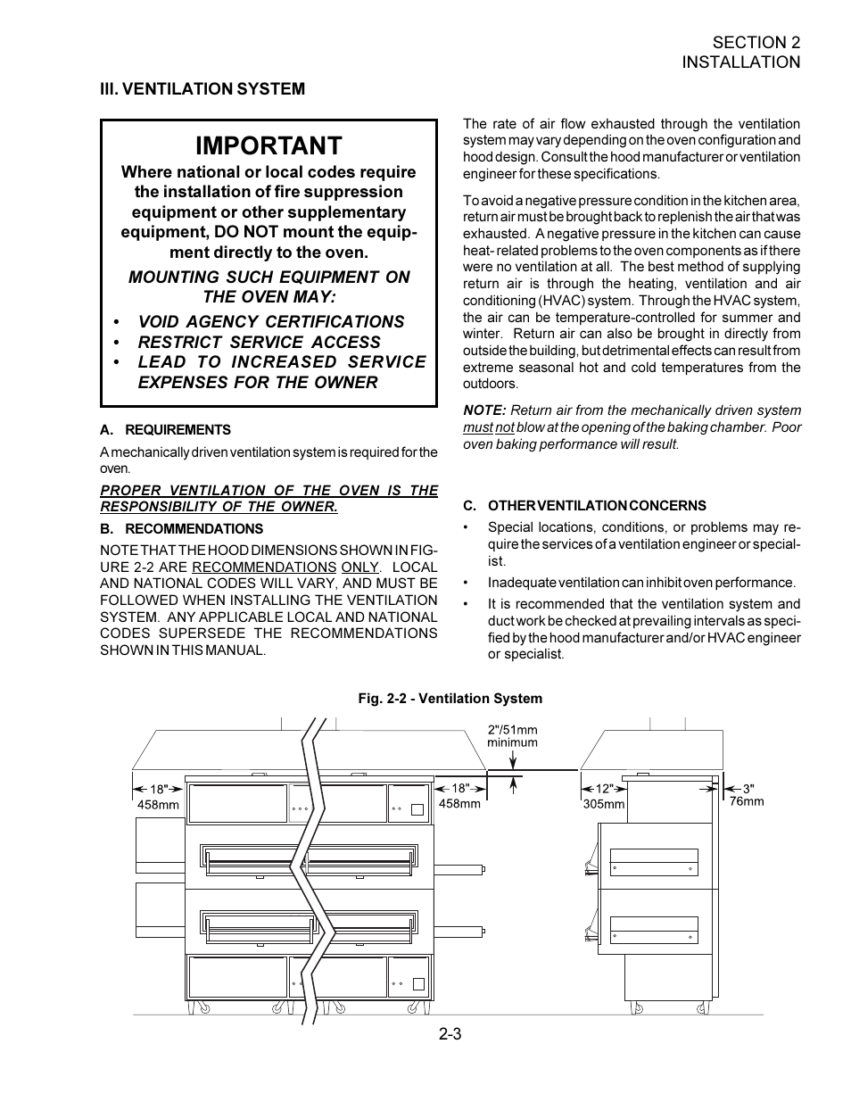 Important | Middleby Marshall PS360WB  EN User Manual | Page 9 / 32