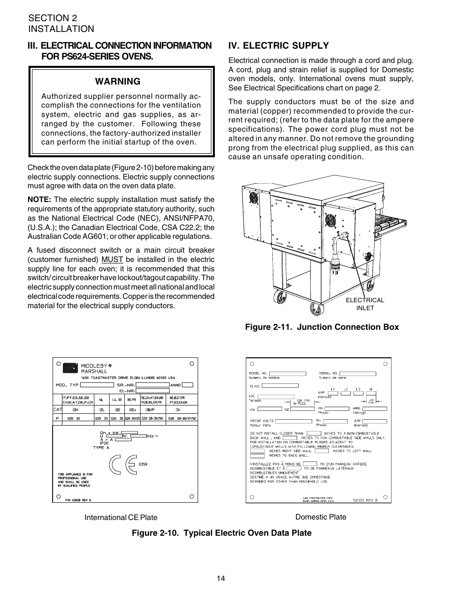 Middleby Marshall PS624E User Manual | Page 18 / 48