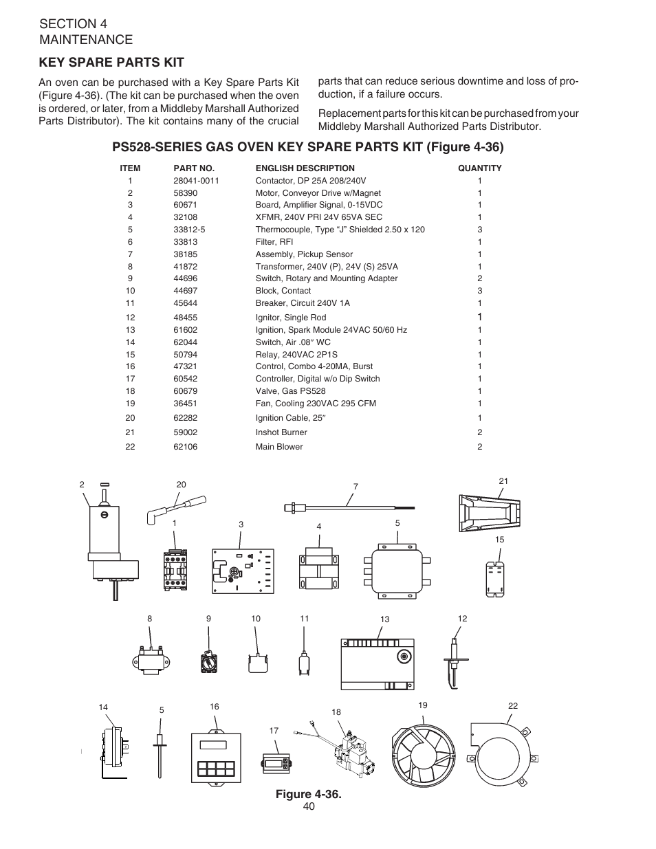 Figure 4-36 | Middleby Marshall Oven PS528G User Manual | Page 44 / 48