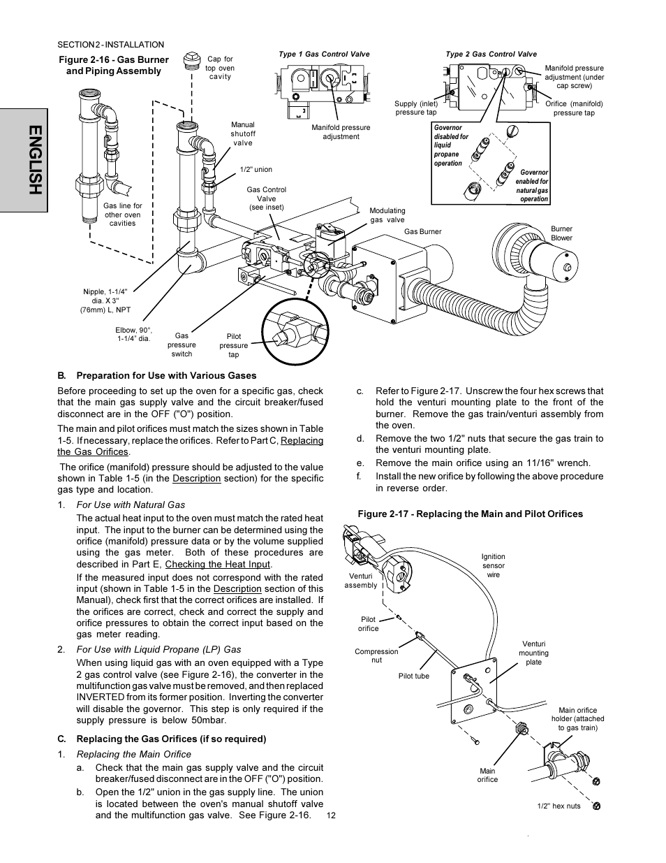 English | Middleby Marshall PS500 User Manual | Page 12 / 28