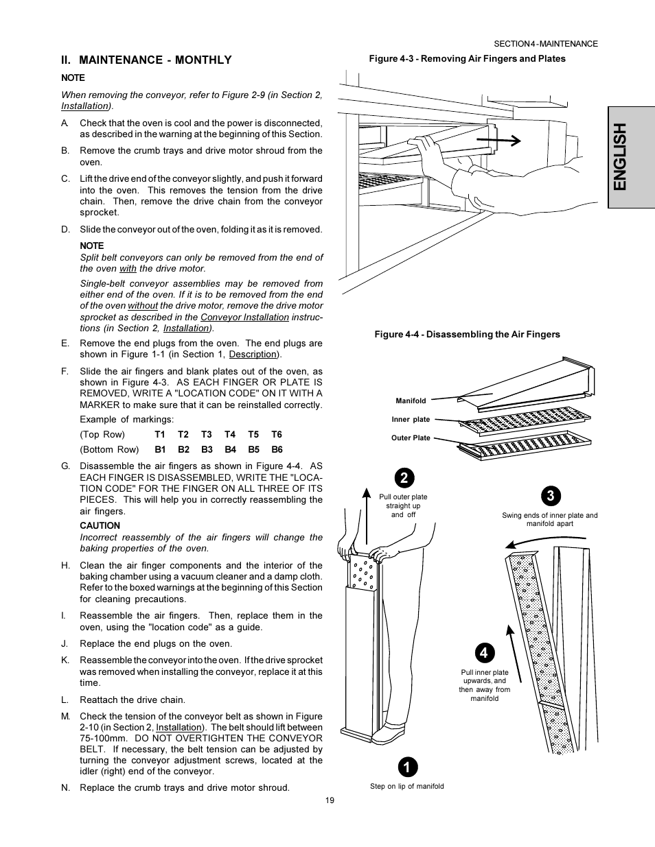 English | Middleby Marshall PS500 User Manual | Page 19 / 28