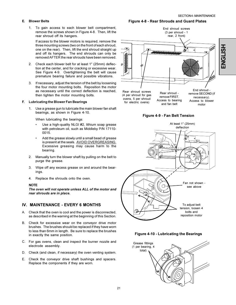 English | Middleby Marshall PS500 User Manual | Page 21 / 28