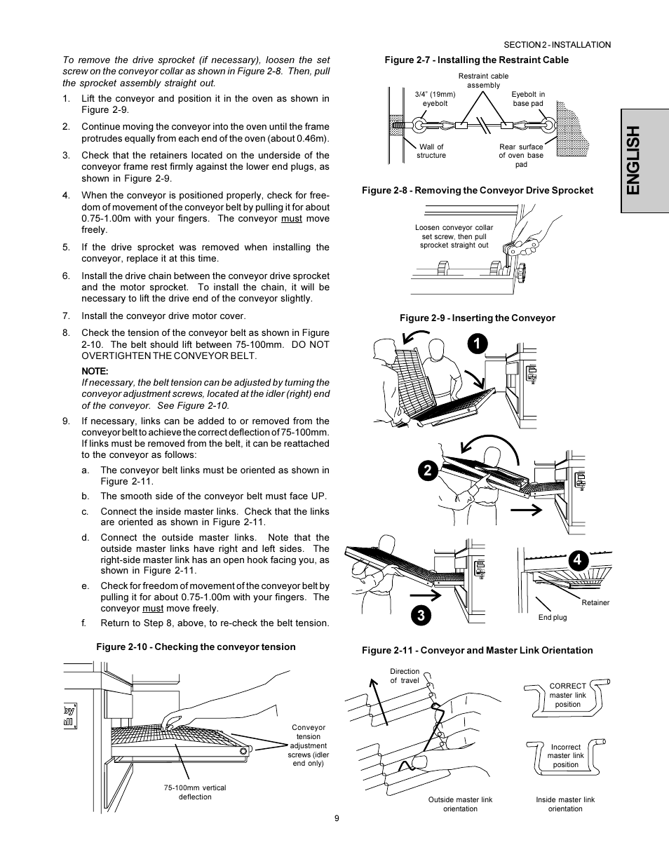 English | Middleby Marshall PS500 User Manual | Page 9 / 28