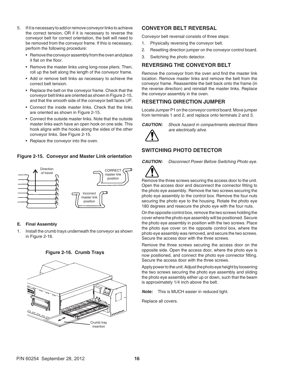 Middleby Marshall PS740 Series Electric Ovens 60254 User Manual | Page 20 / 36