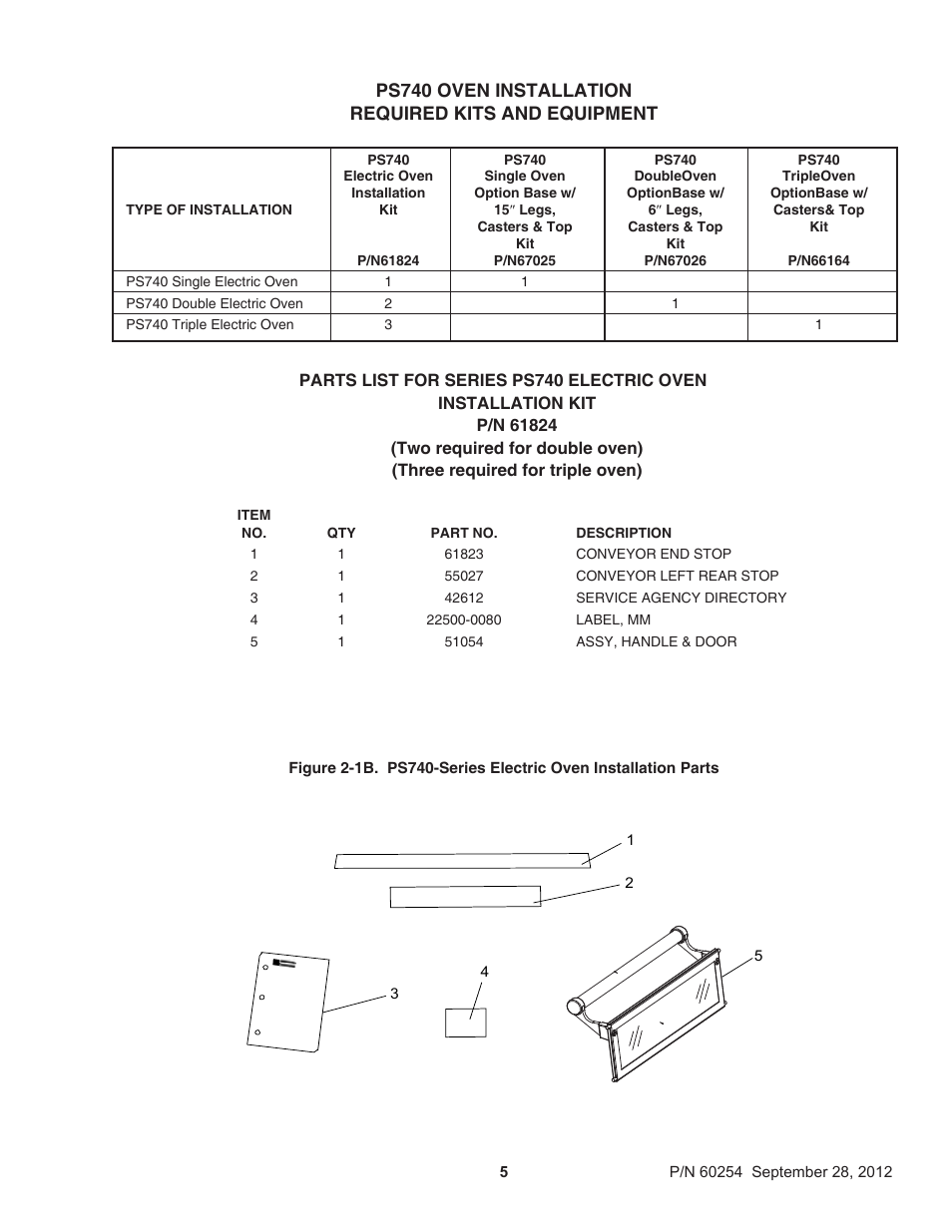 Middleby Marshall PS740 Series Electric Ovens 60254 User Manual | Page 9 / 36
