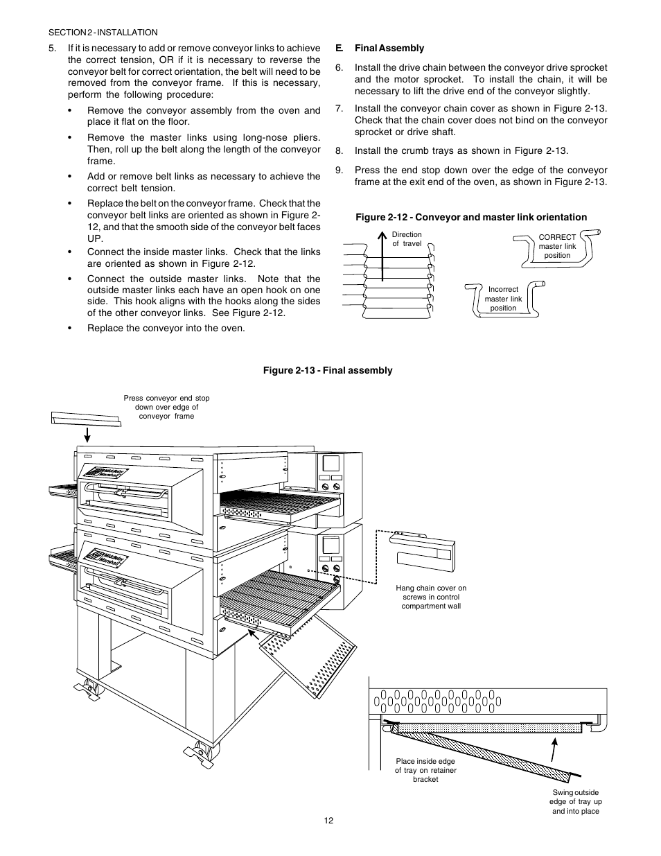 English | Middleby Marshall Gas Ovens PS53GS Gas User Manual | Page 12 / 44