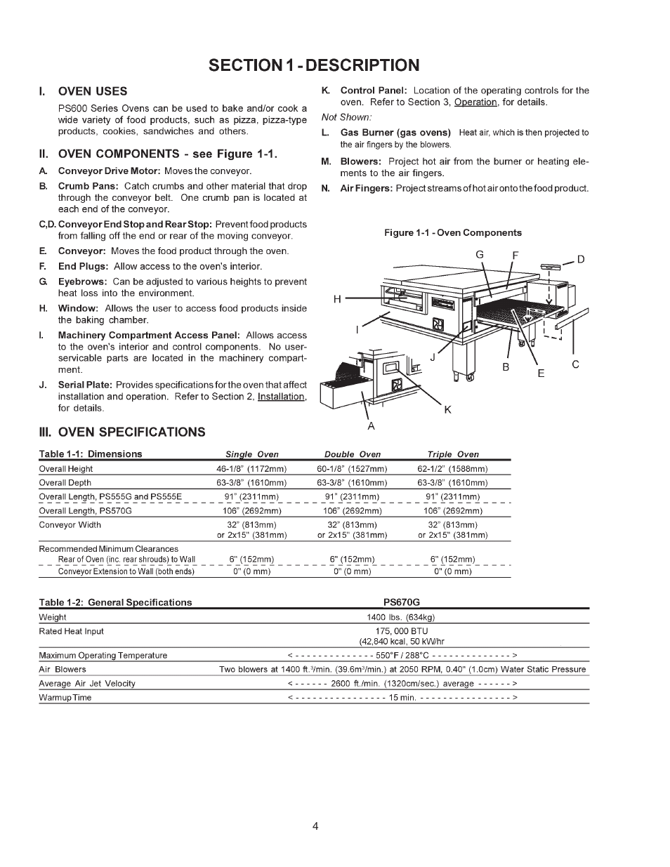 Middleby Marshall PS670 User Manual | Page 4 / 24