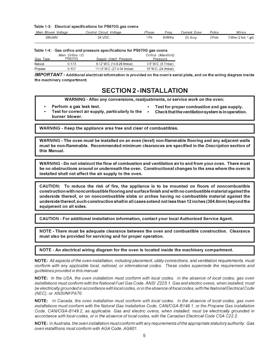 Middleby Marshall PS670 User Manual | Page 5 / 24