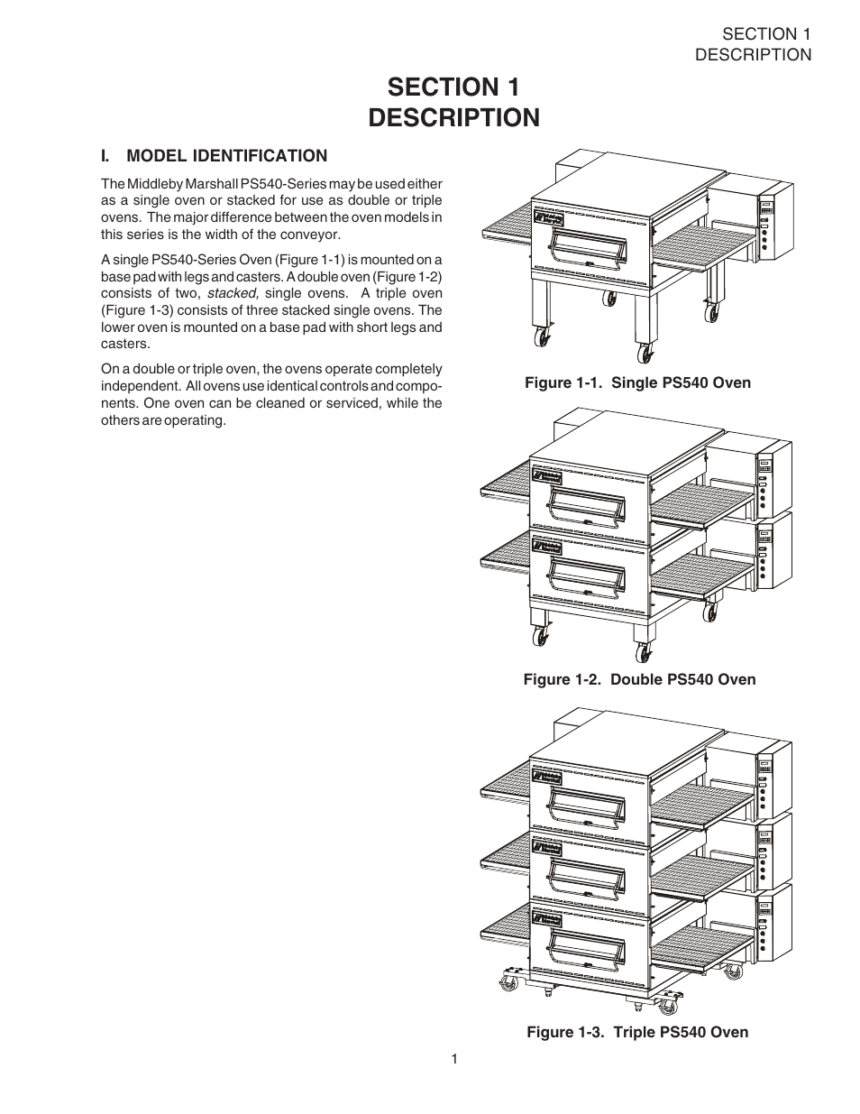 Middleby Marshall PS540-Series Ovens PS540G User Manual | Page 5 / 76