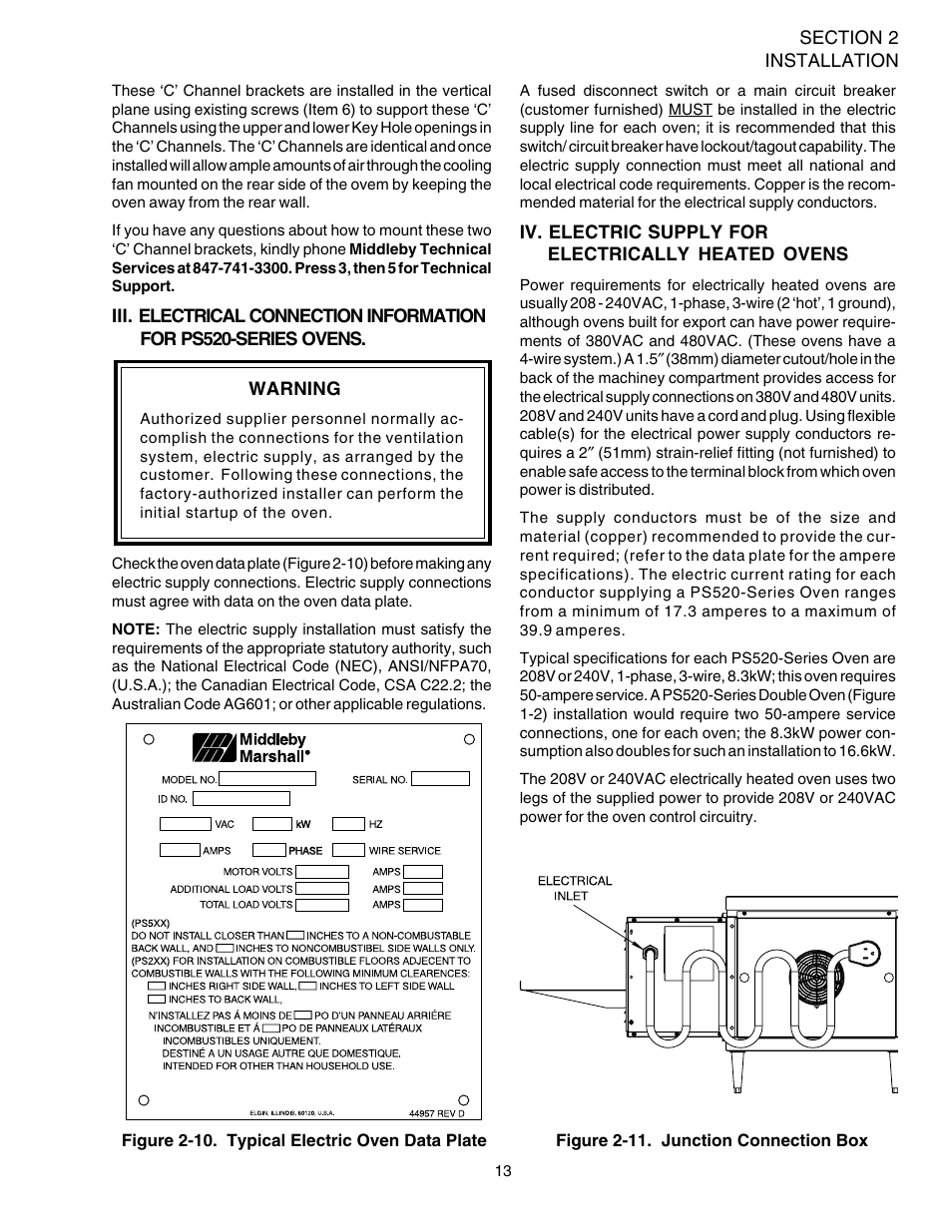 Middleby Marshall PS520 User Manual | Page 17 / 60