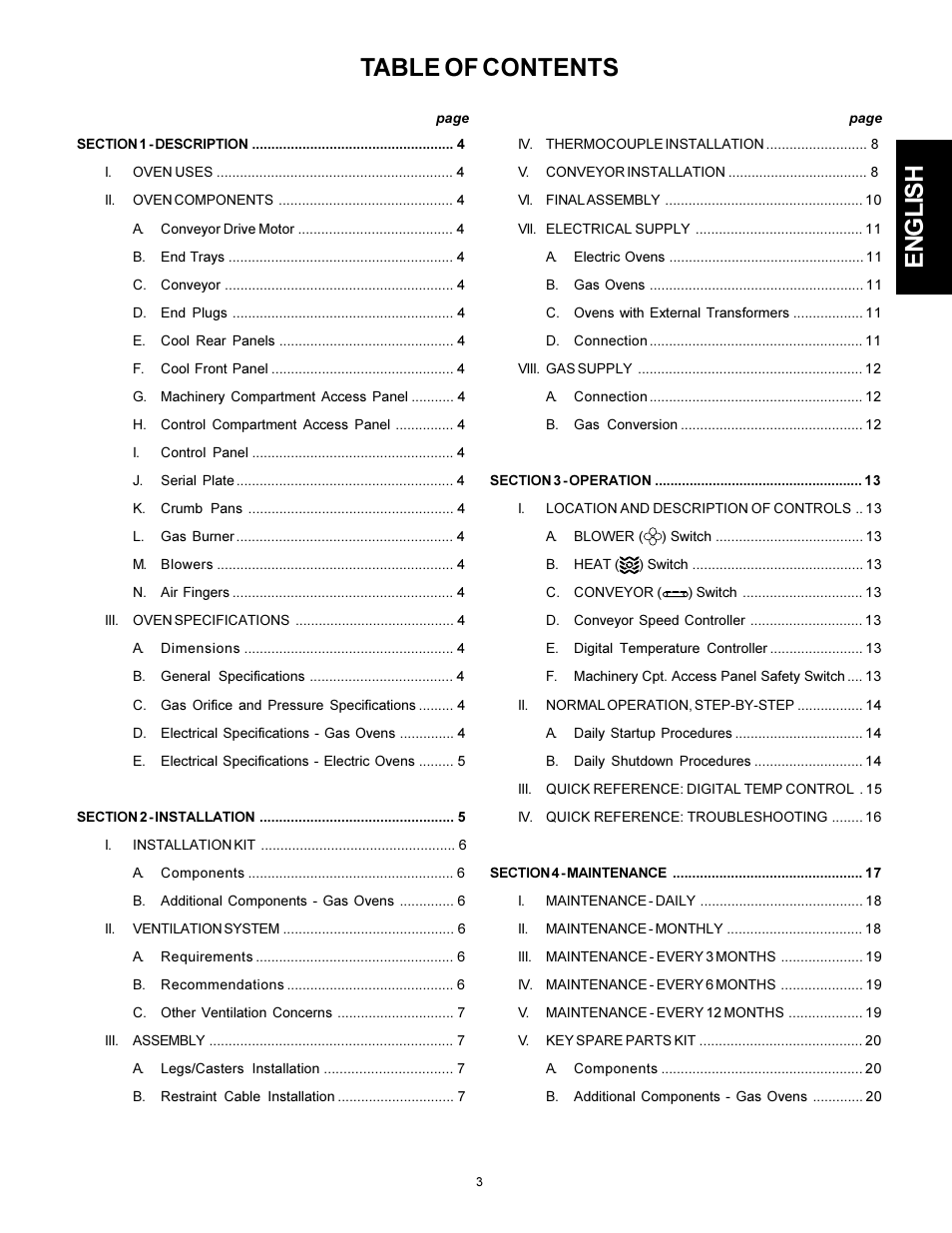 Middleby Marshall PS314SBI User Manual | Page 3 / 20