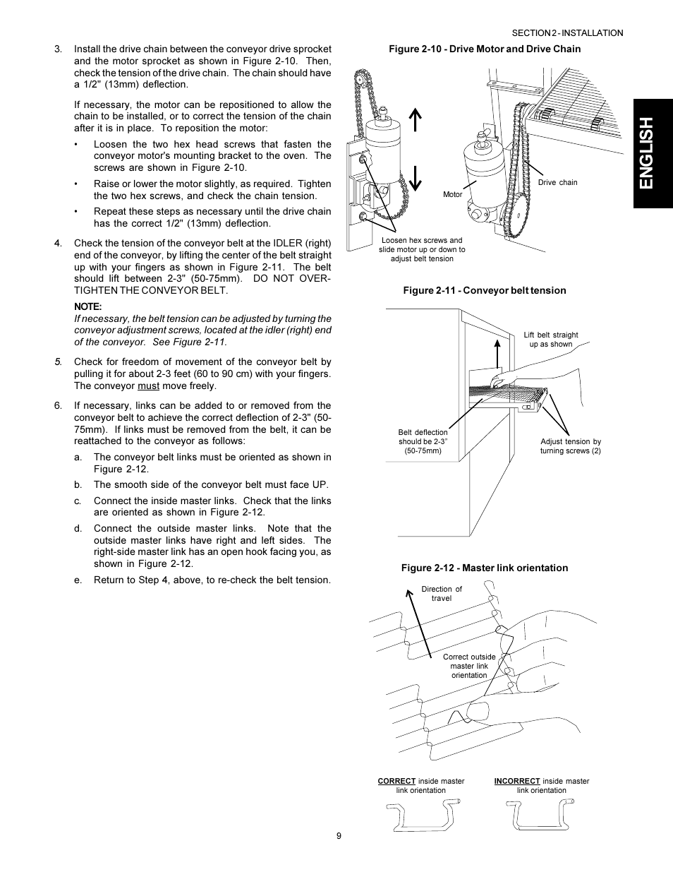 English | Middleby Marshall PS314SBI User Manual | Page 9 / 20