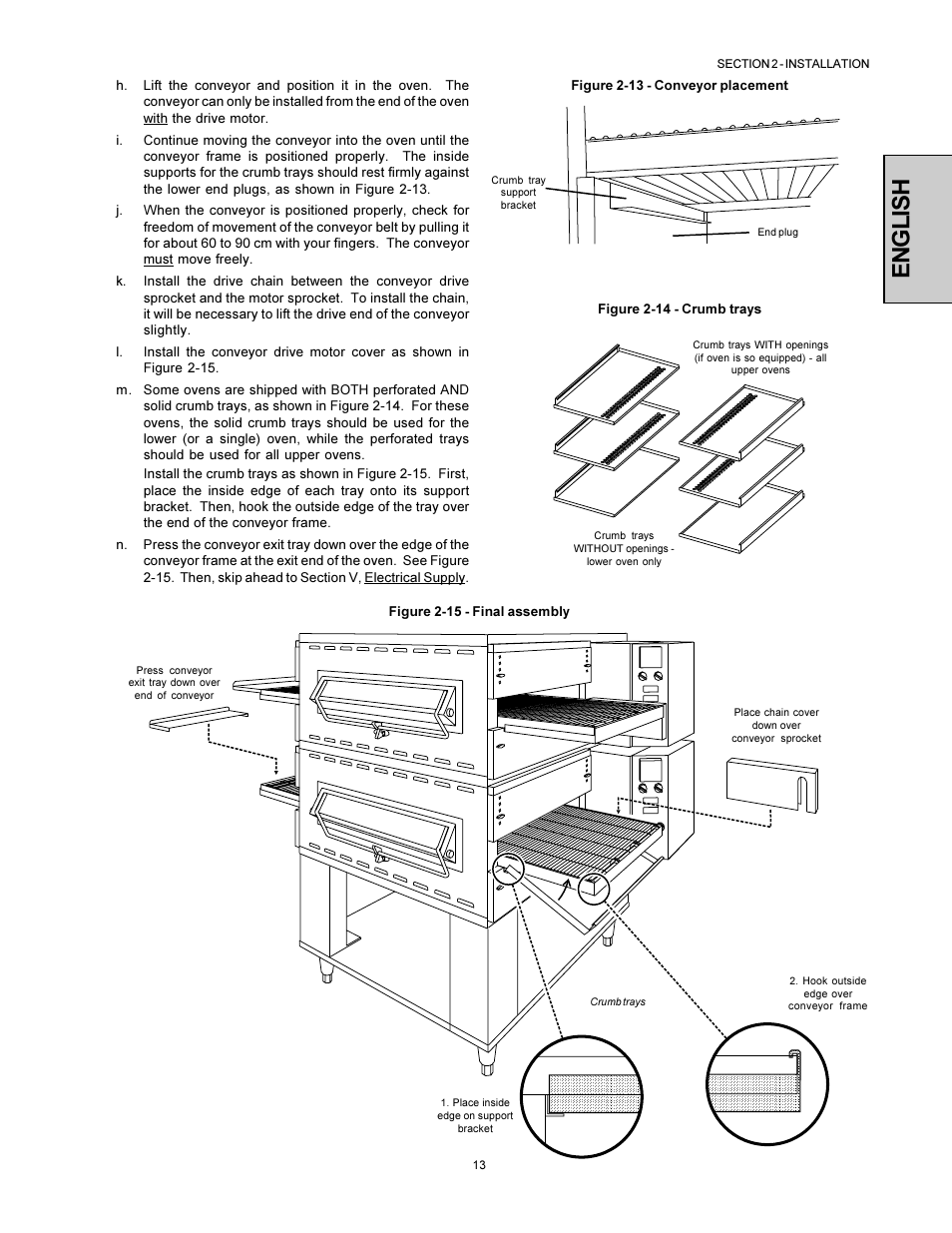 English | Middleby Marshall Model PS536 User Manual | Page 13 / 34