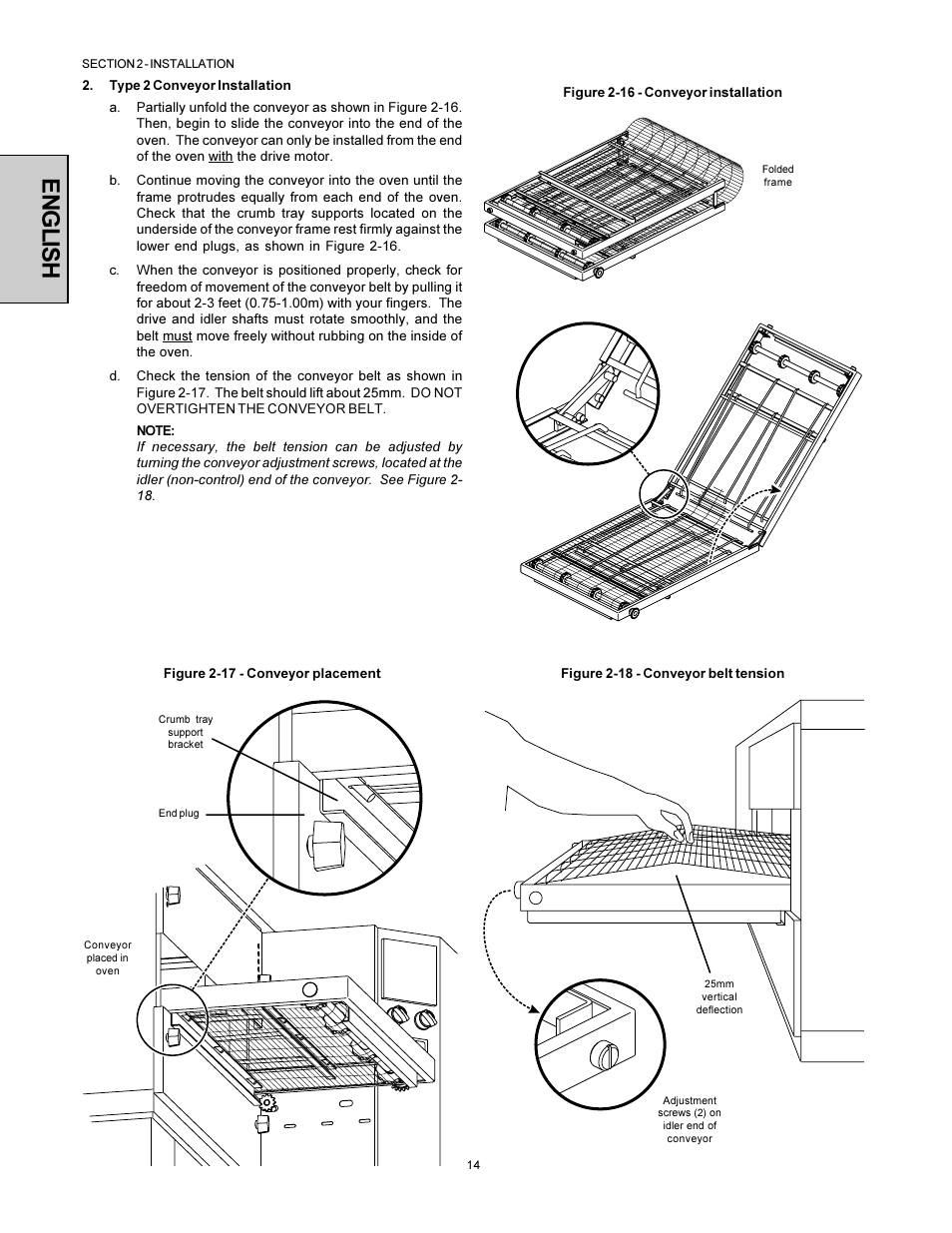 English | Middleby Marshall Model PS536 User Manual | Page 14 / 34