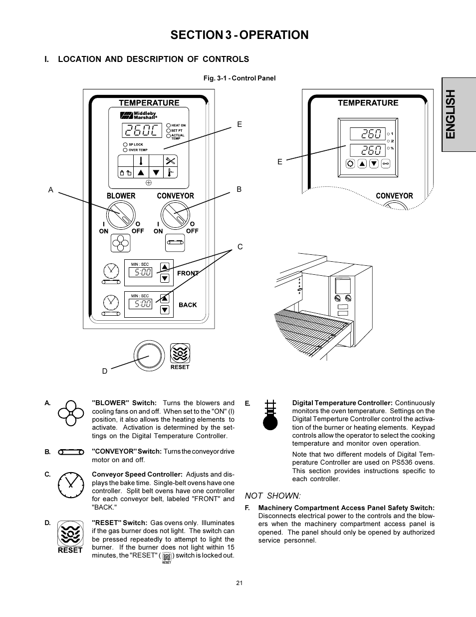 Middleby Marshall Model PS536 User Manual | Page 21 / 34