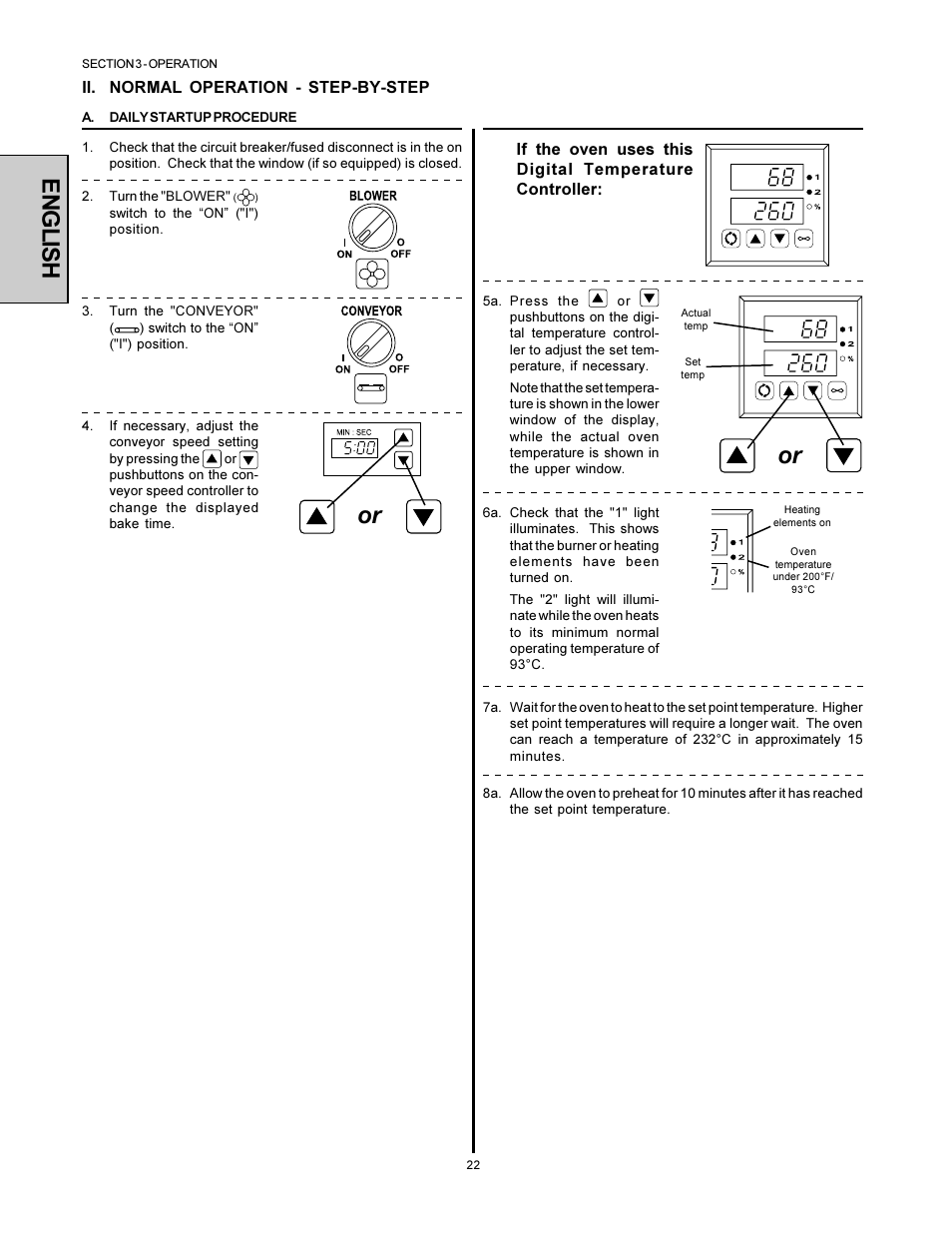English | Middleby Marshall Model PS536 User Manual | Page 22 / 34