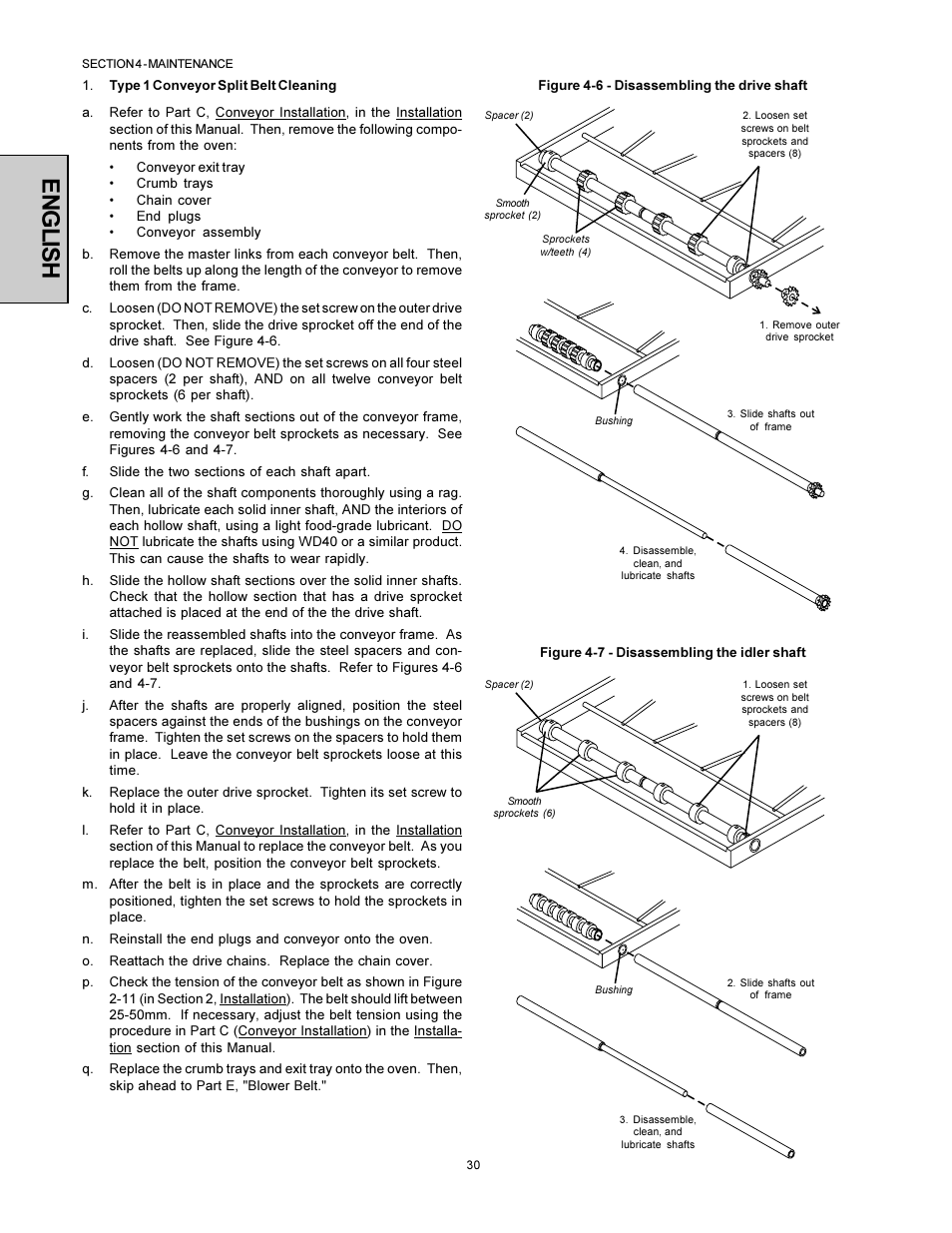 English | Middleby Marshall Model PS536 User Manual | Page 30 / 34