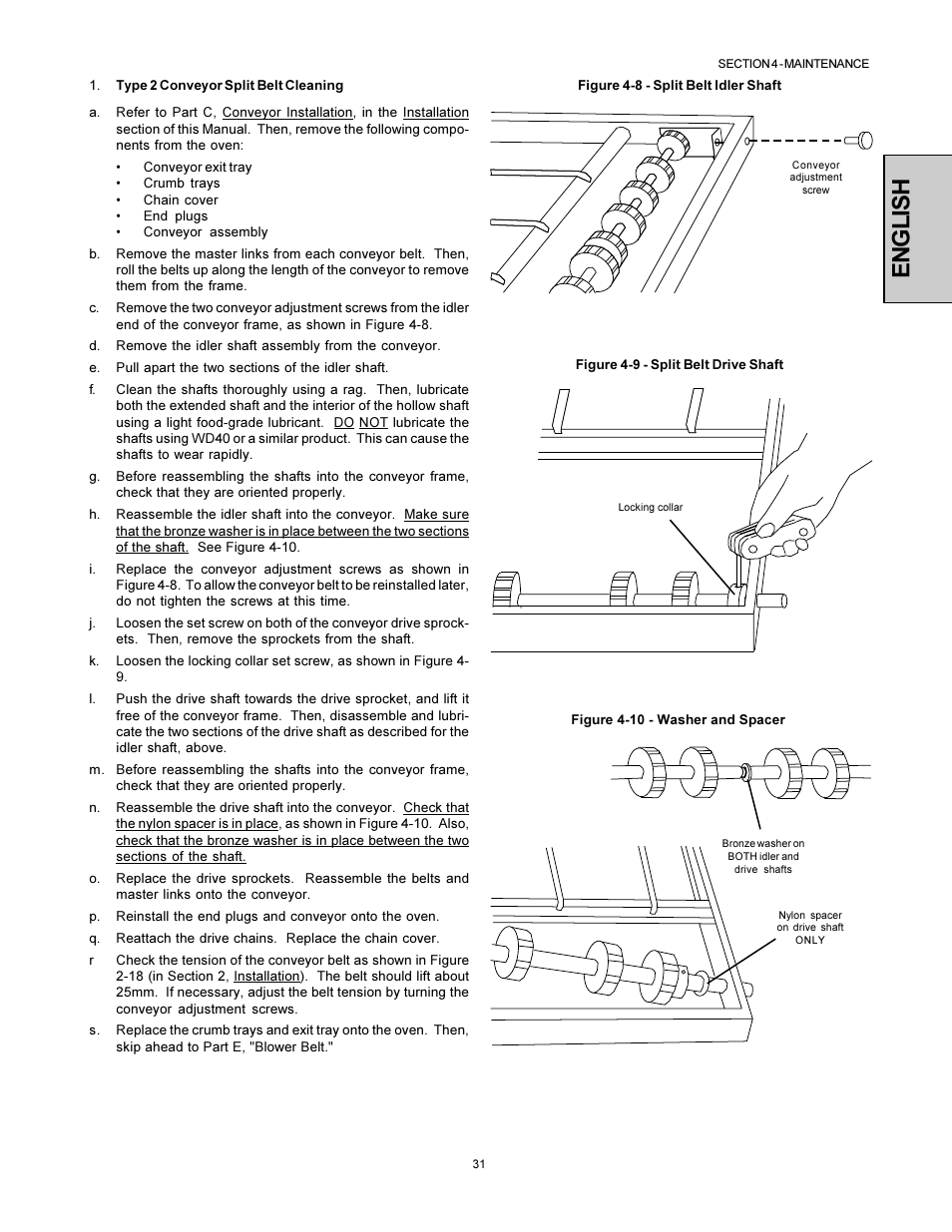 English | Middleby Marshall Model PS536 User Manual | Page 31 / 34