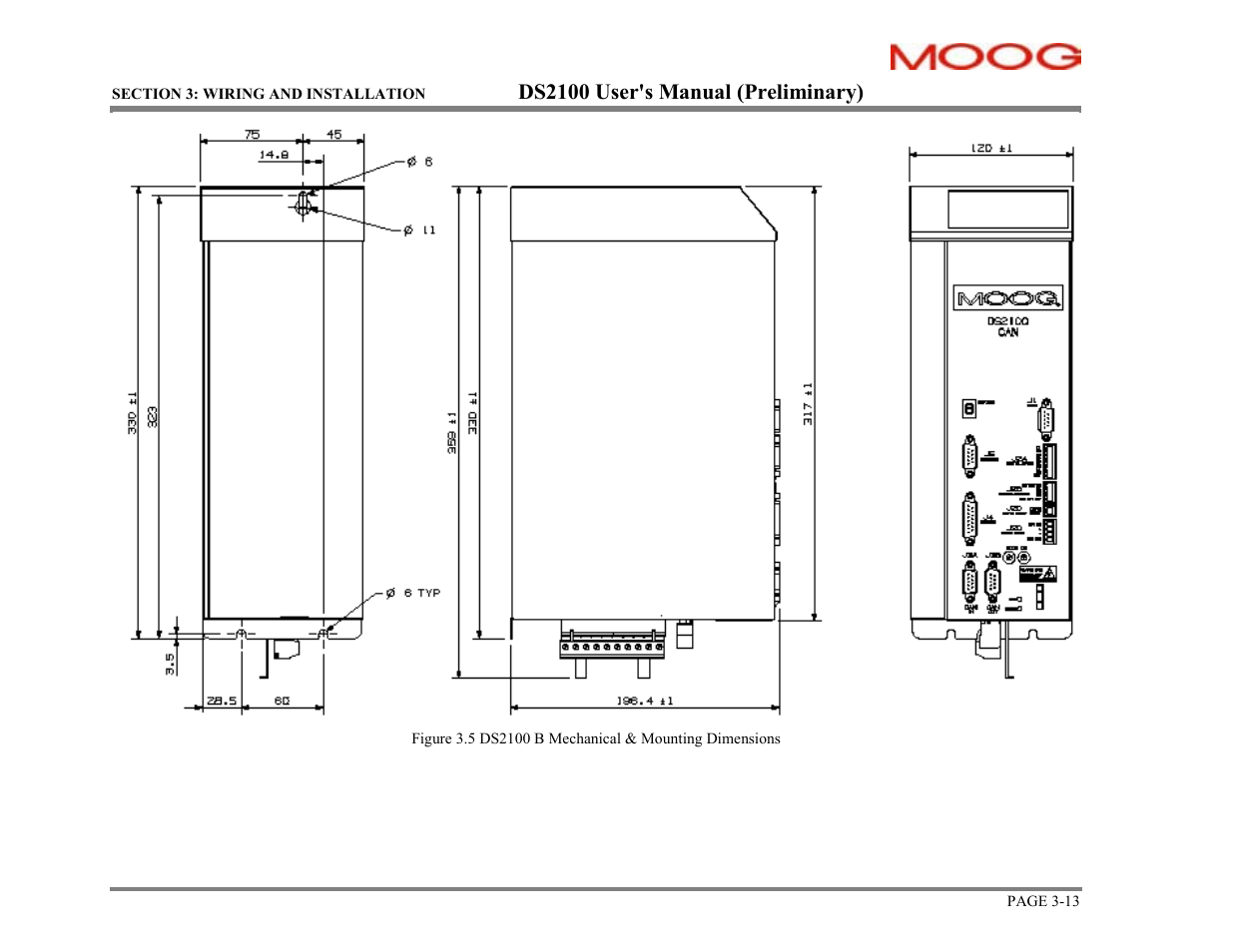 Ds2100 user's manual (preliminary) | Moog DS2100 User Manual | Page 19 / 81