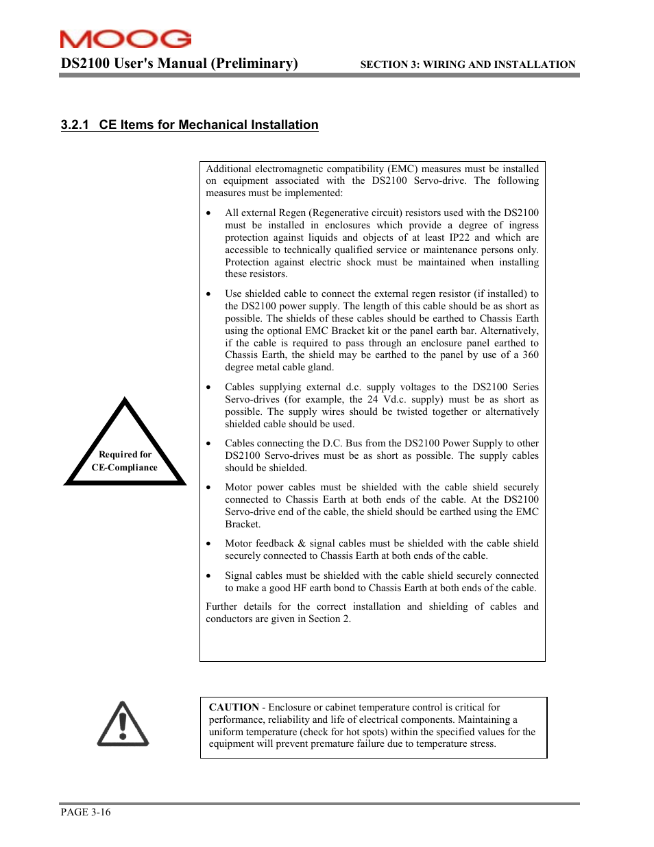 Ds2100 user's manual (preliminary) | Moog DS2100 User Manual | Page 22 / 81