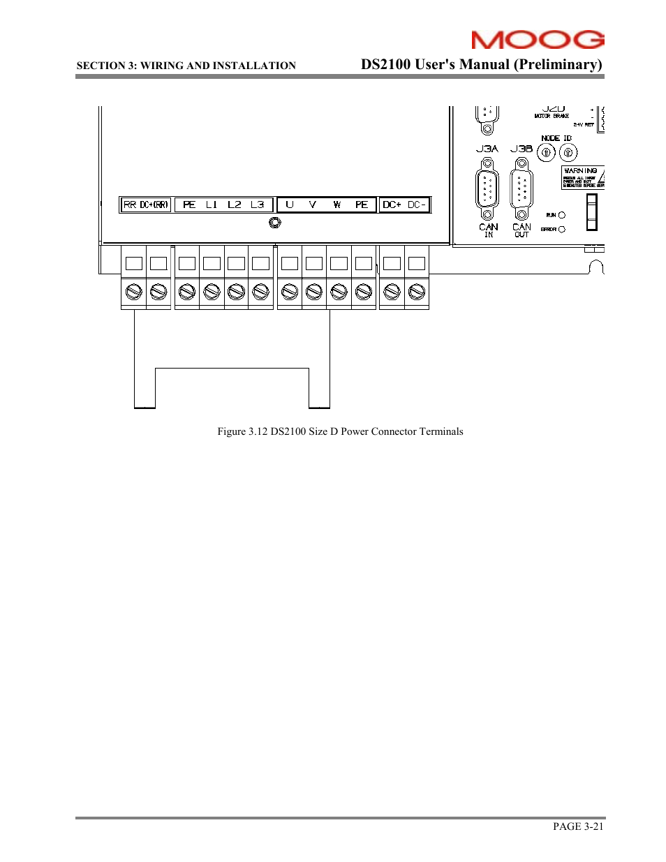 Ds2100 user's manual (preliminary) | Moog DS2100 User Manual | Page 27 / 81