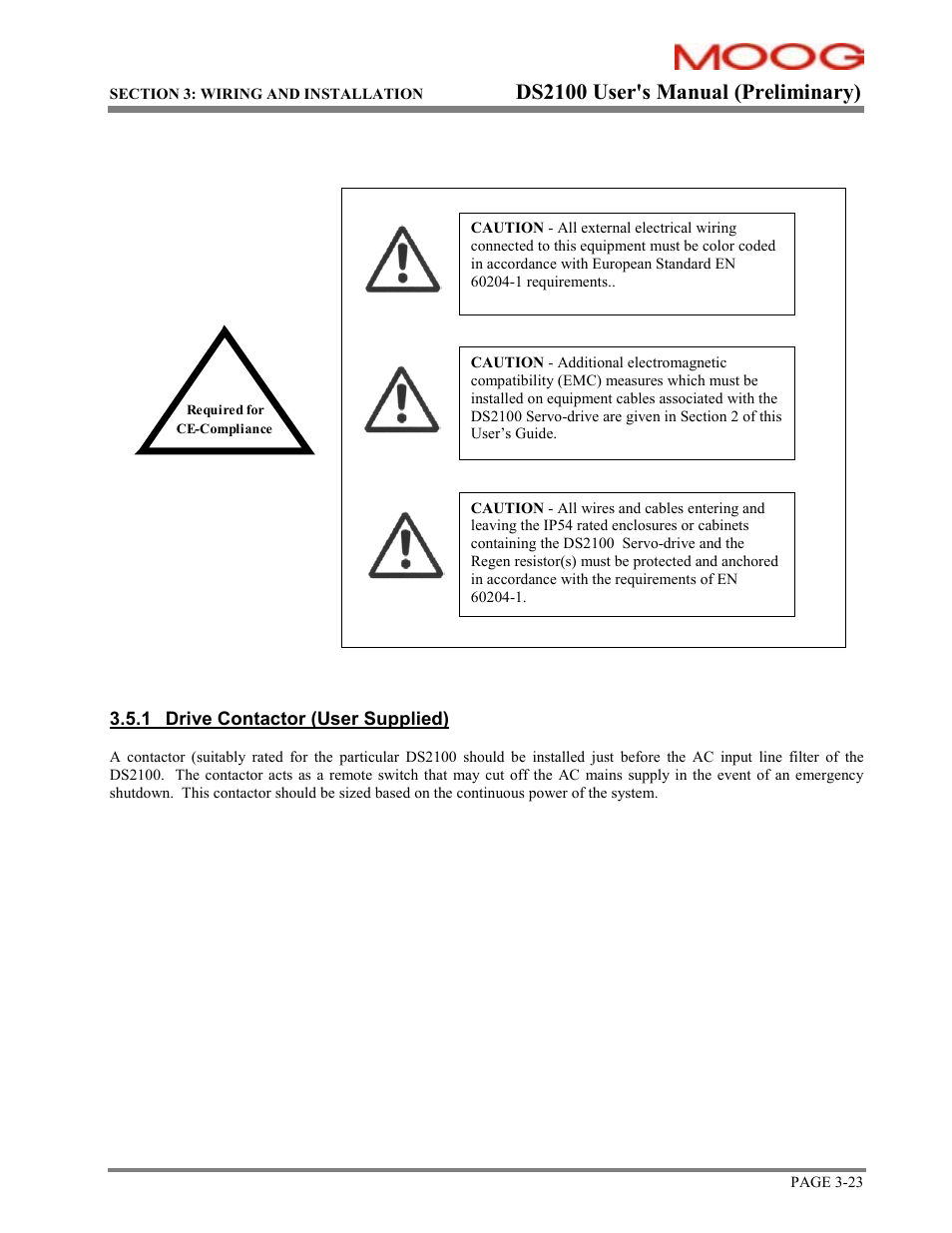 Ds2100 user's manual (preliminary) | Moog DS2100 User Manual | Page 29 / 81
