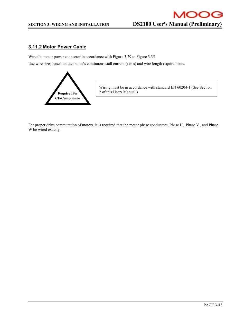 Ds2100 user's manual (preliminary) | Moog DS2100 User Manual | Page 49 / 81