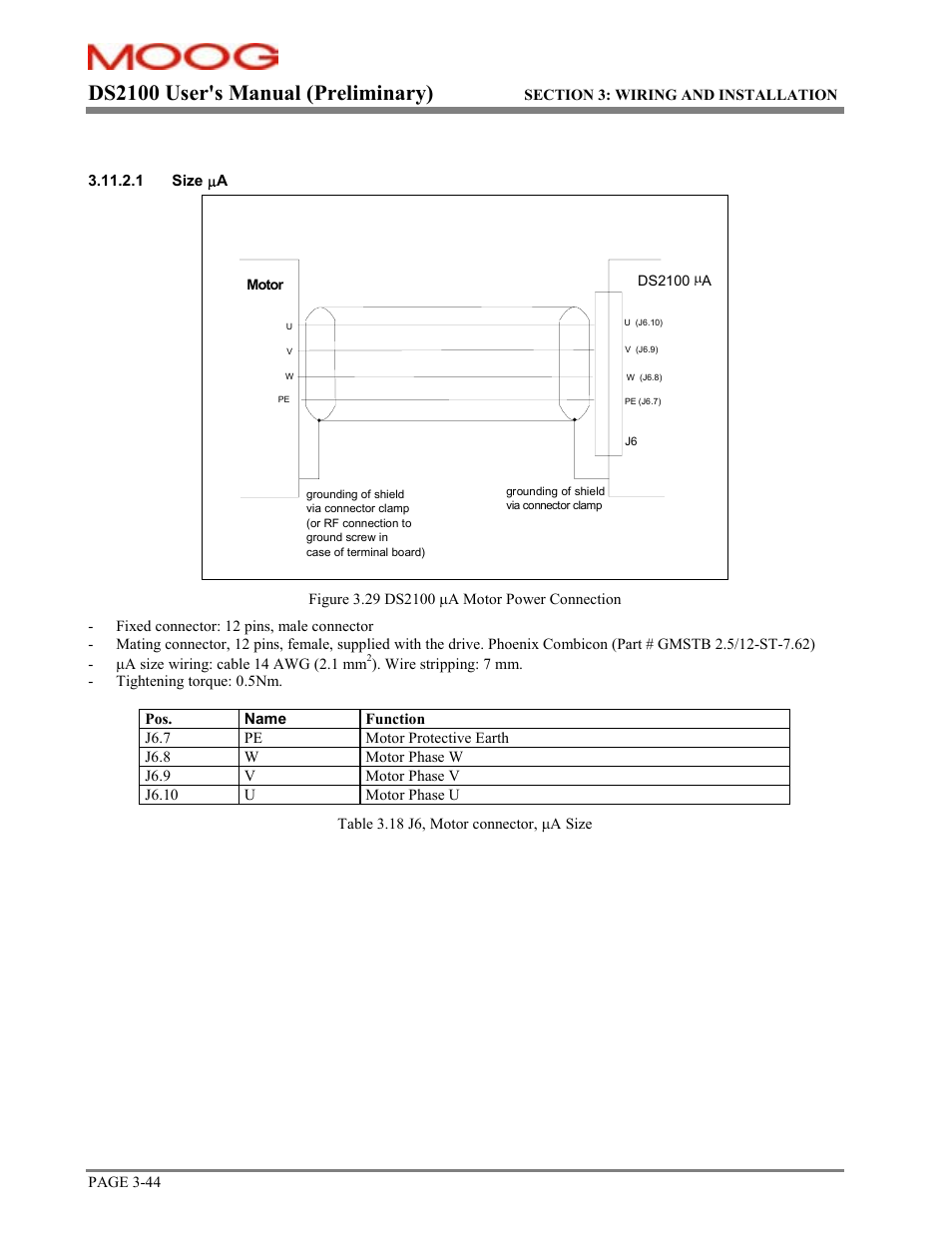 Ds2100 user's manual (preliminary) | Moog DS2100 User Manual | Page 50 / 81