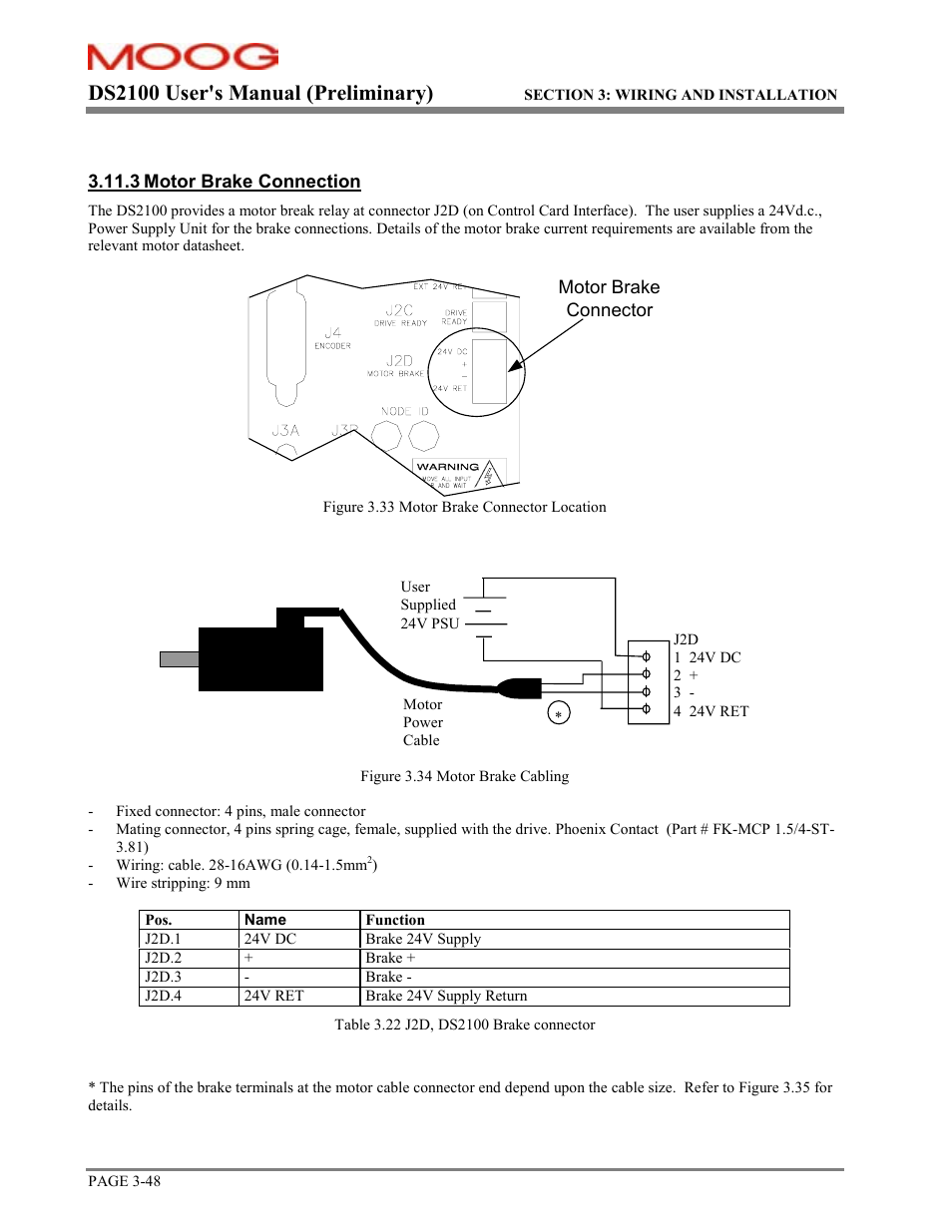 Ds2100 user's manual (preliminary) | Moog DS2100 User Manual | Page 54 / 81