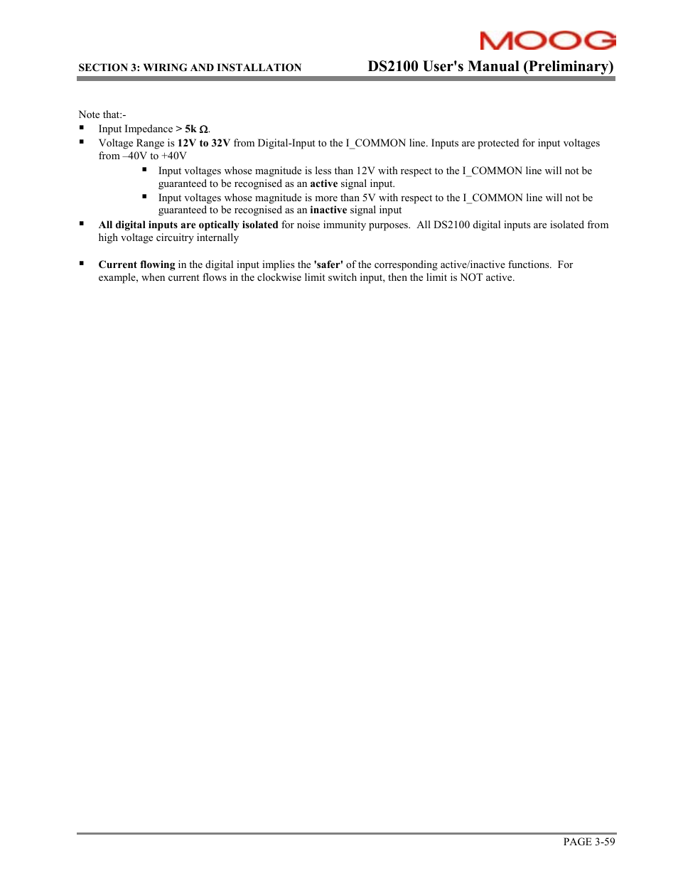 Ds2100 user's manual (preliminary) | Moog DS2100 User Manual | Page 65 / 81