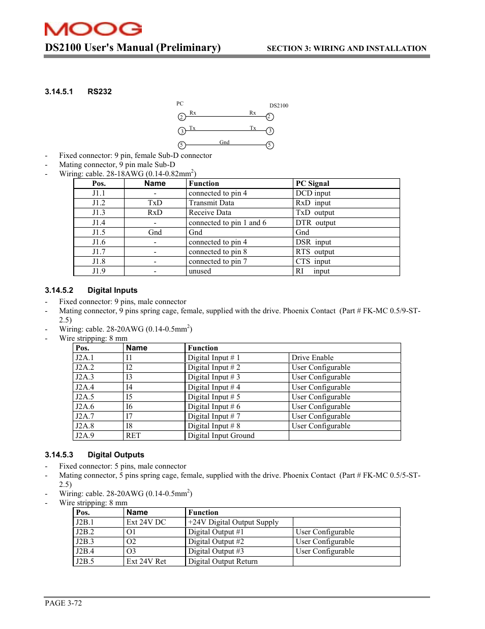 Ds2100 user's manual (preliminary) | Moog DS2100 User Manual | Page 78 / 81