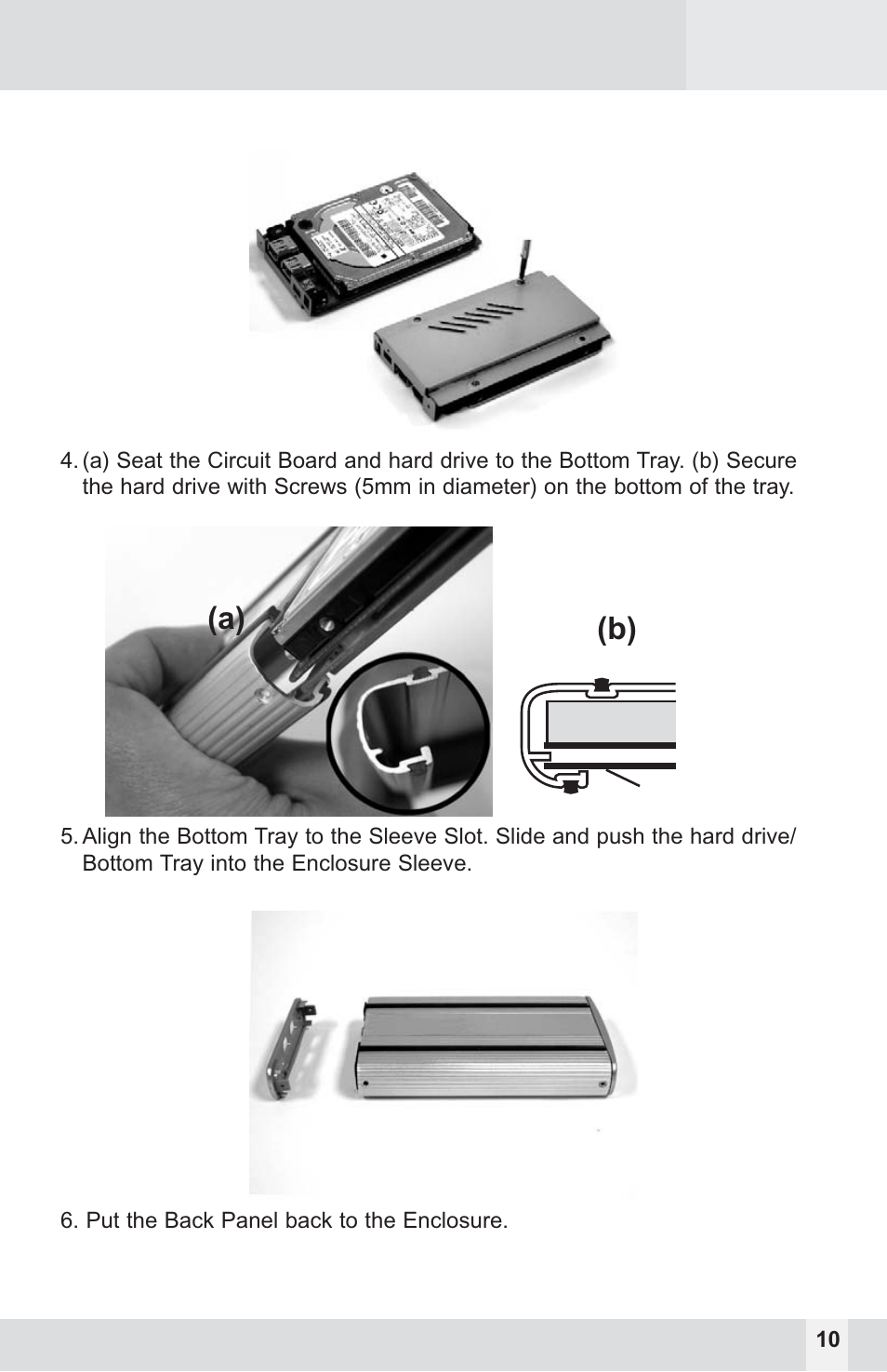 A) (b) | Macally PHR-250CE User Manual | Page 10 / 22