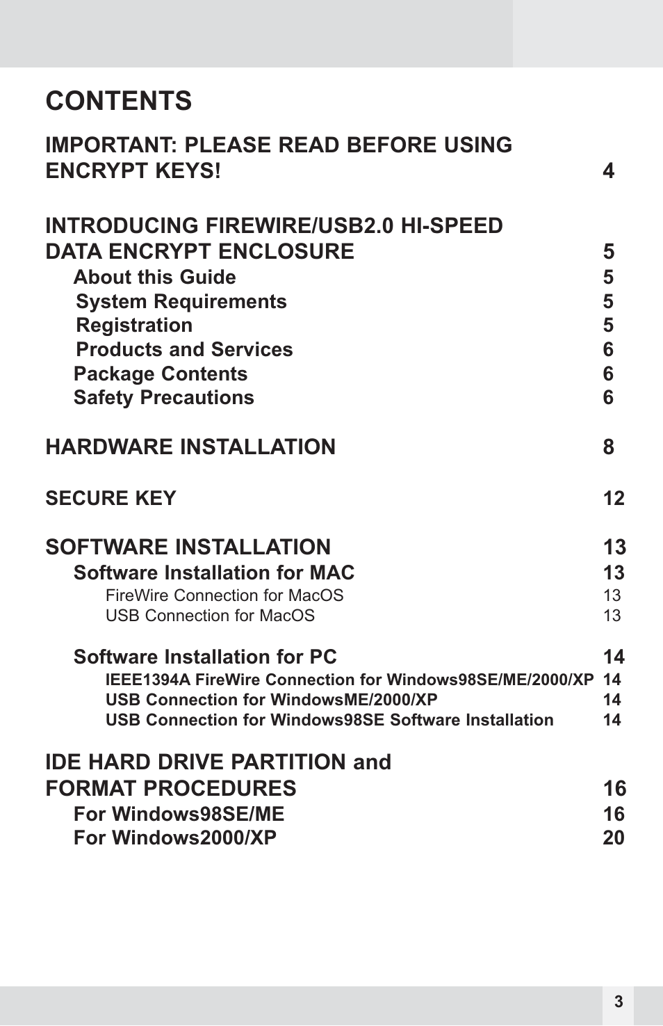 Macally PHR-250CE User Manual | Page 3 / 22